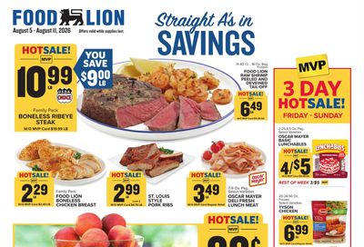 Food Lion (Goldvein Area, VA) Weekly Ad August 5 - 11, 2026