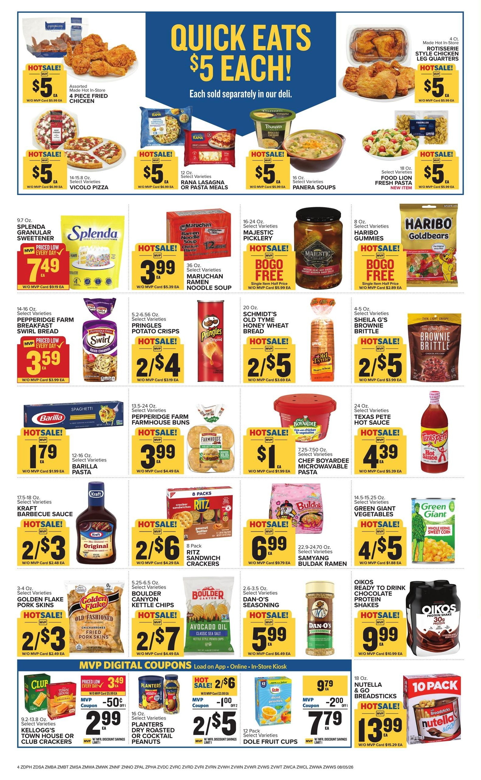 Food Lion (Goldvein Area, VA) Weekly Ad August 5 - 11, 2026
