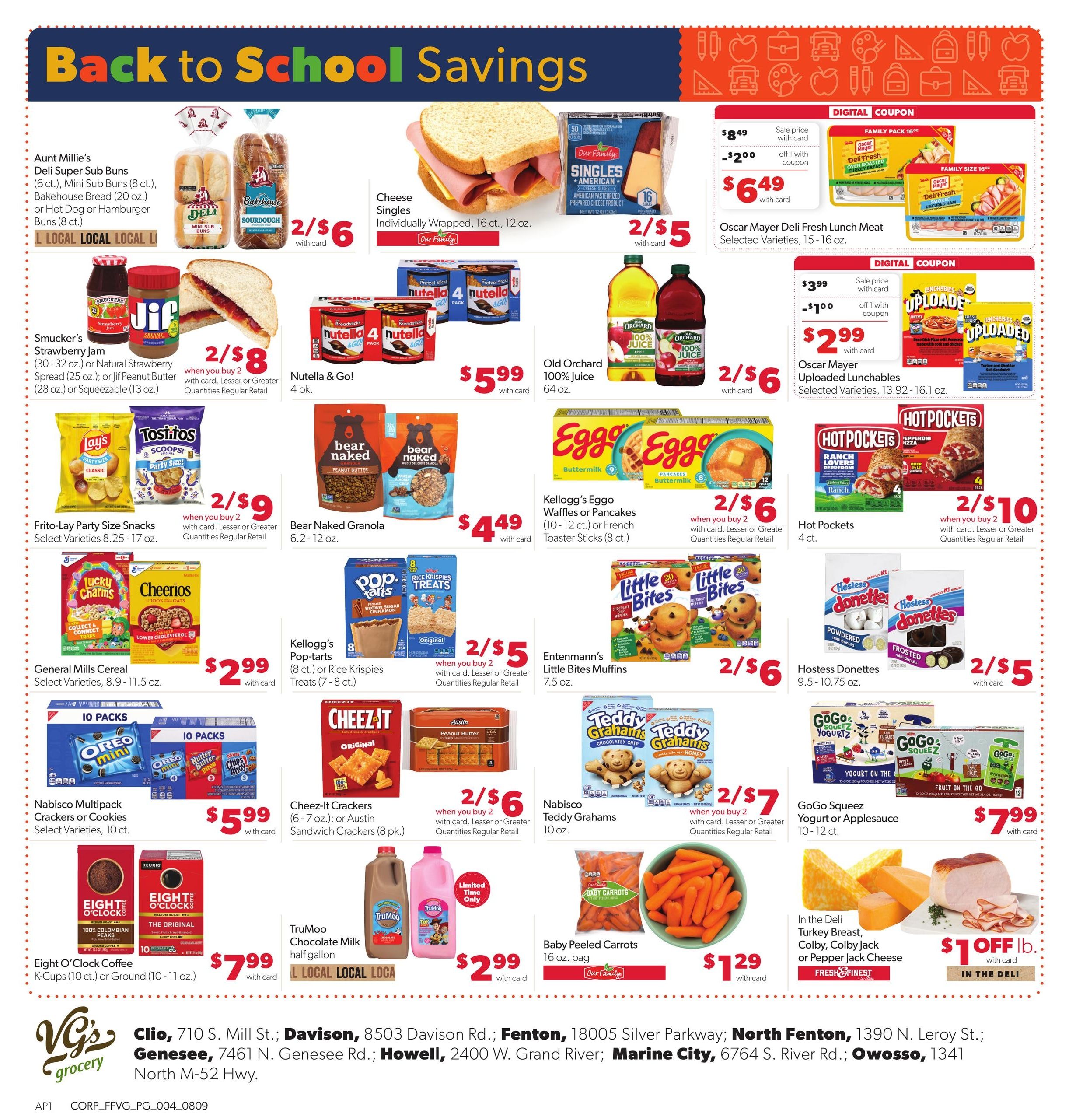 VG's Grocery Weekly Ad August 9 - 15, 2026