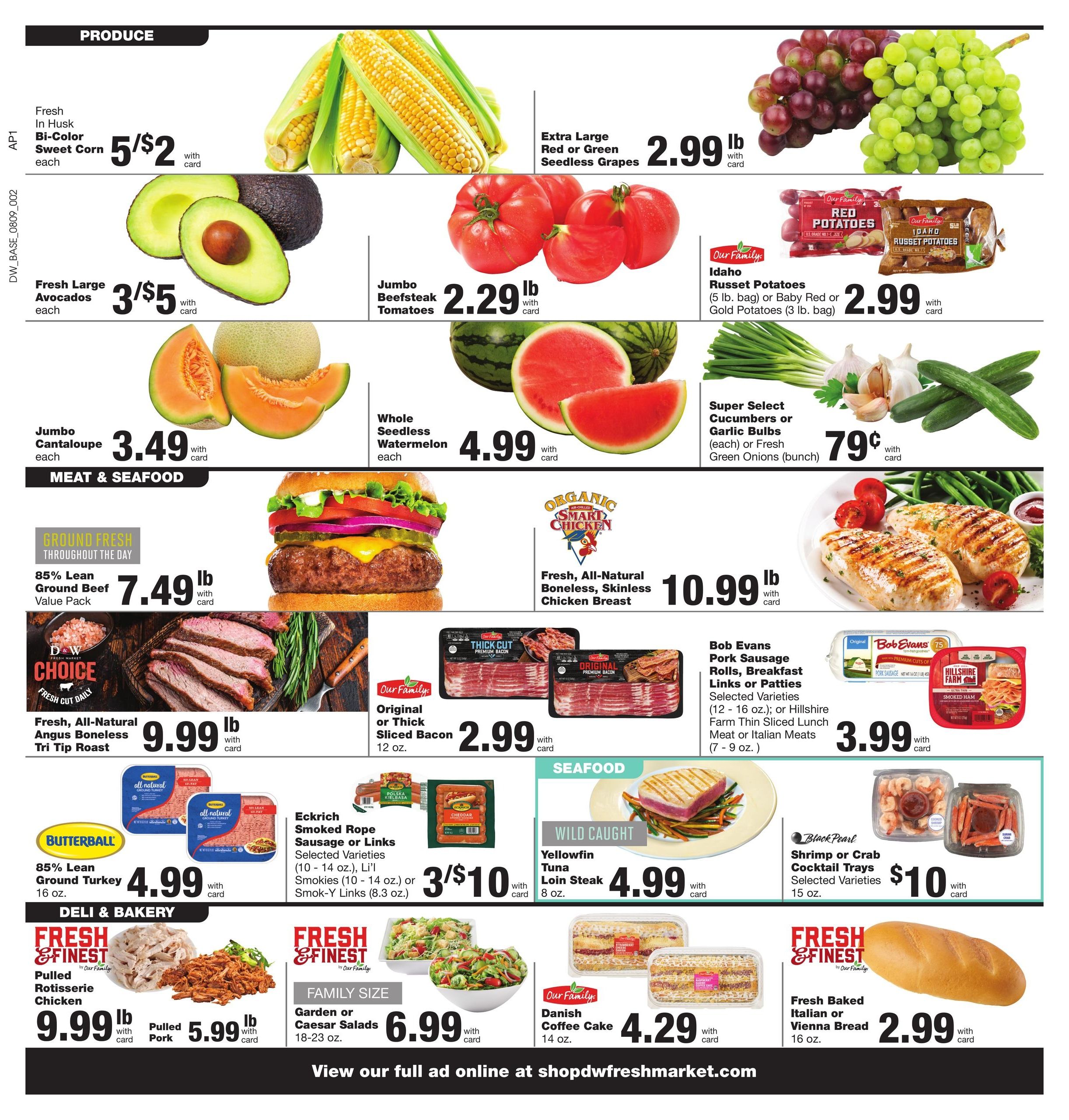 D&W Fresh Market (Lansing–Ann Arbor Area, MI) Weekly Ad August 9 - 15, 2026