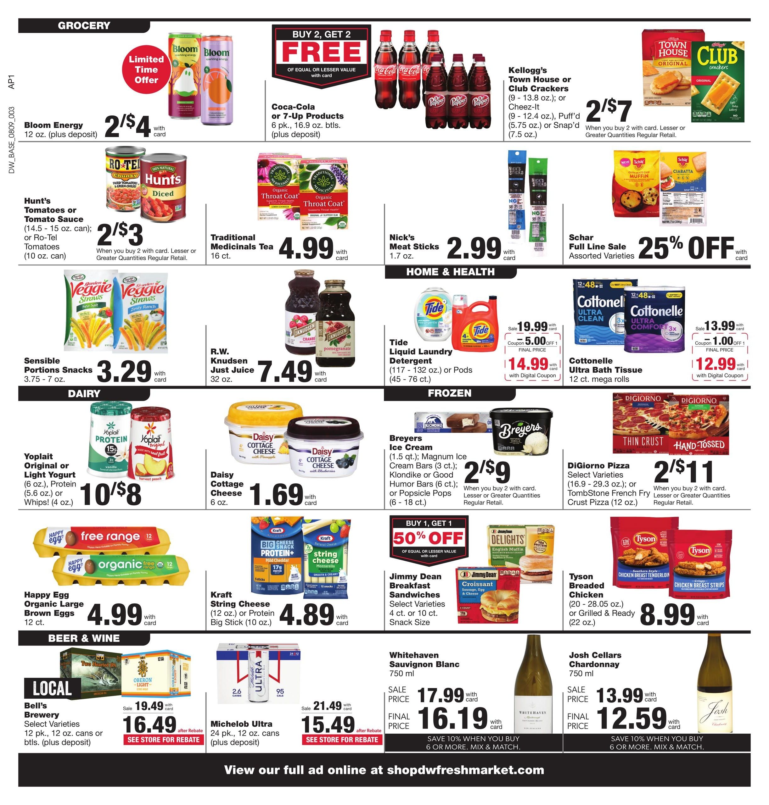 D&W Fresh Market (Lansing–Ann Arbor Area, MI) Weekly Ad August 9 - 15, 2026