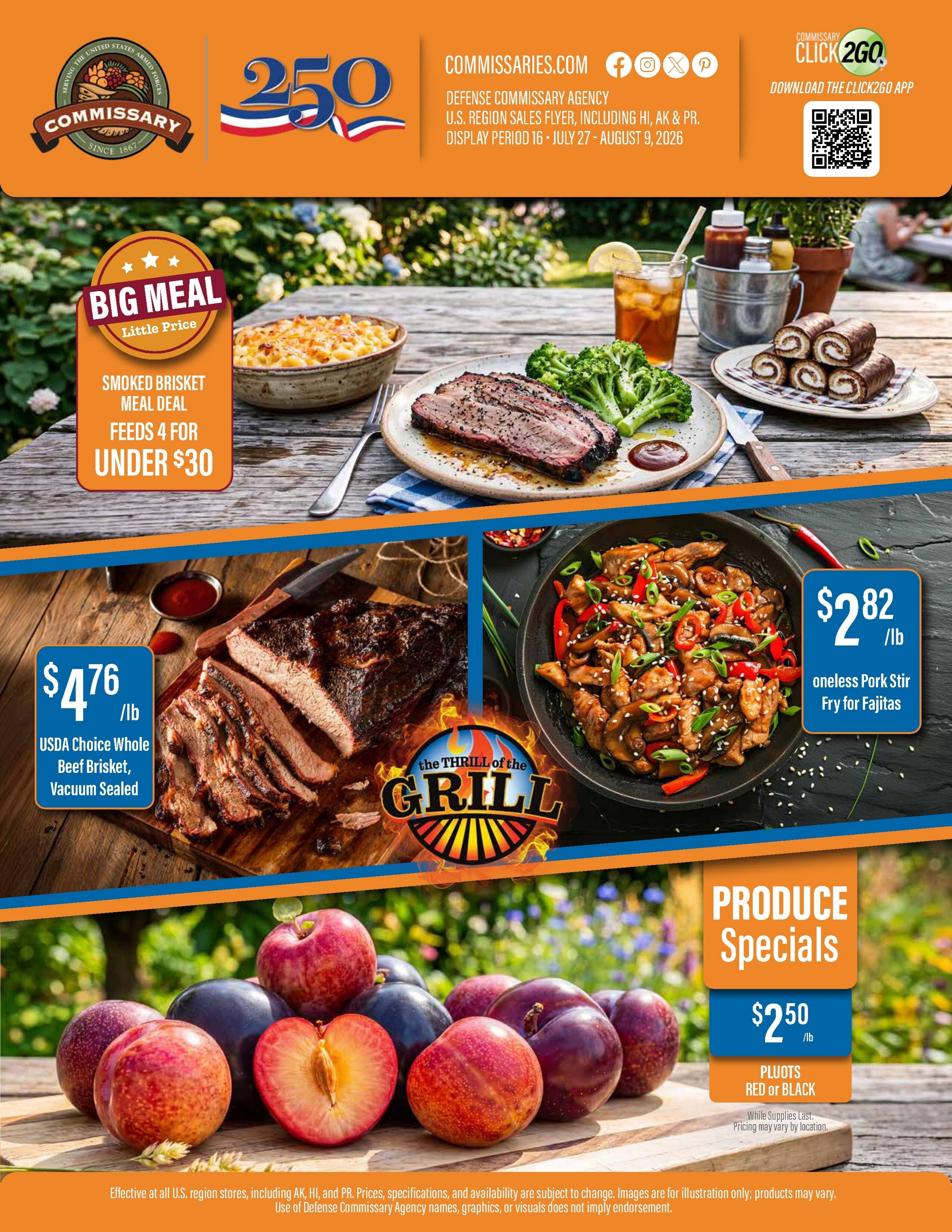 Commissary Store Weekly Ad July 27 - August 9, 2026