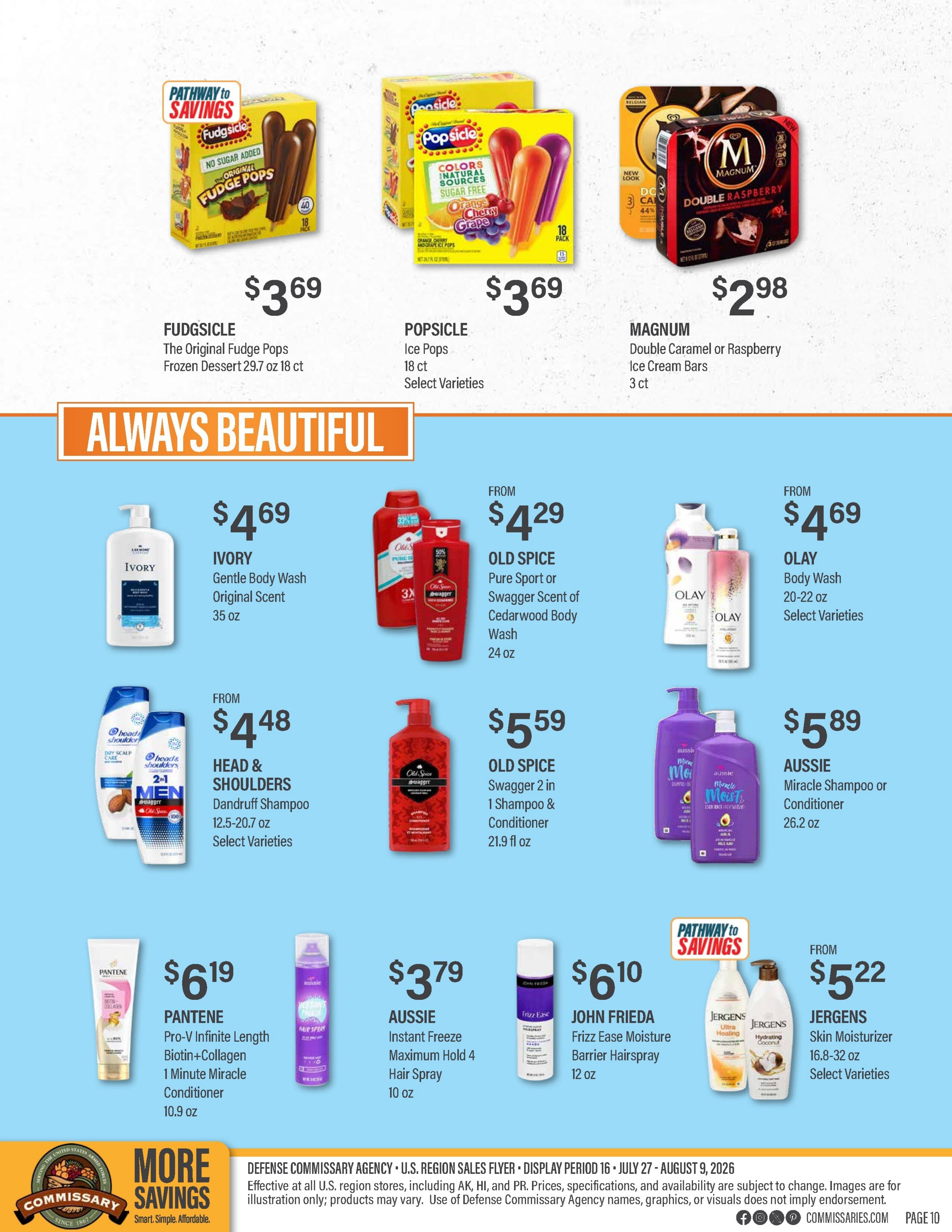 Commissary Store Weekly Ad July 27 - August 9, 2026