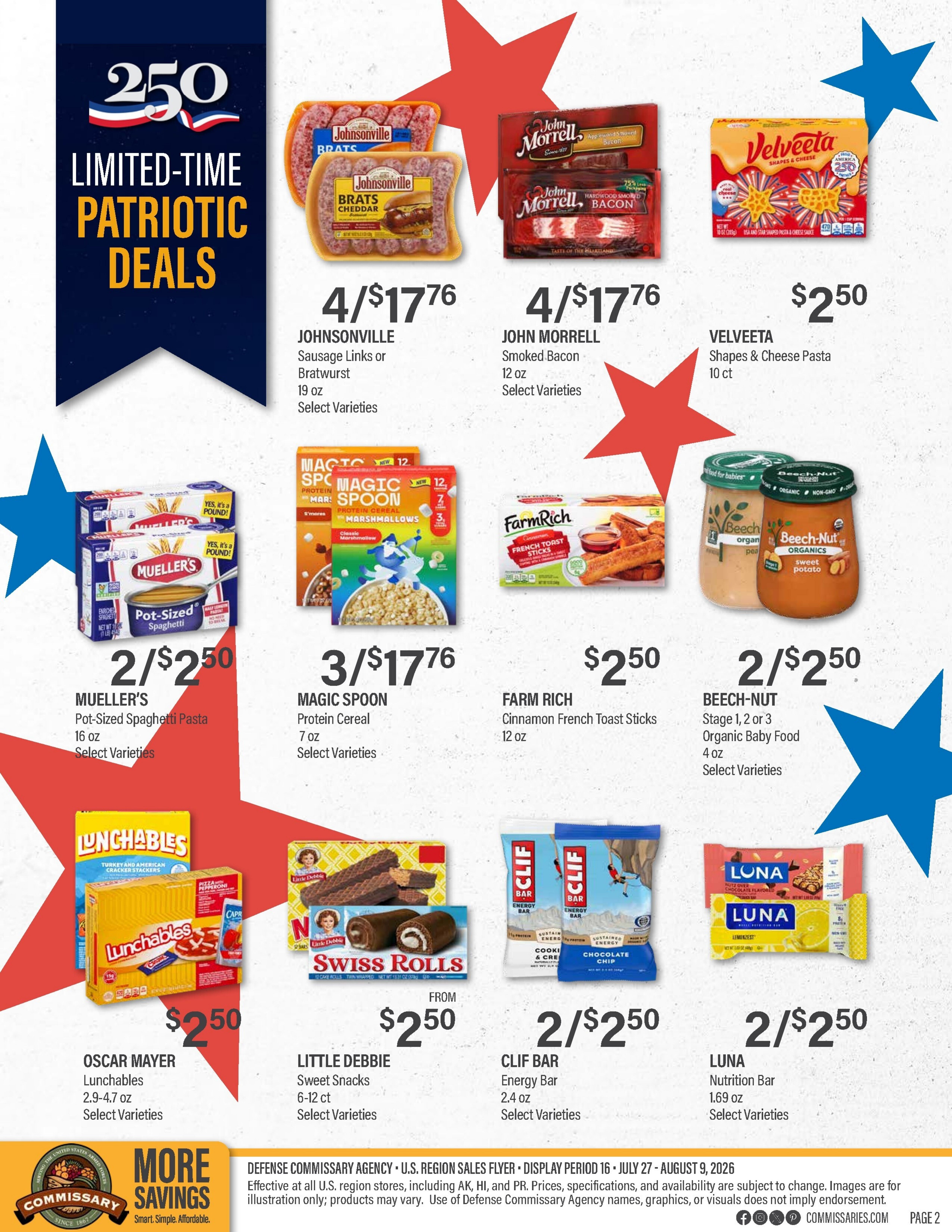 Commissary Store Weekly Ad July 27 - August 9, 2026