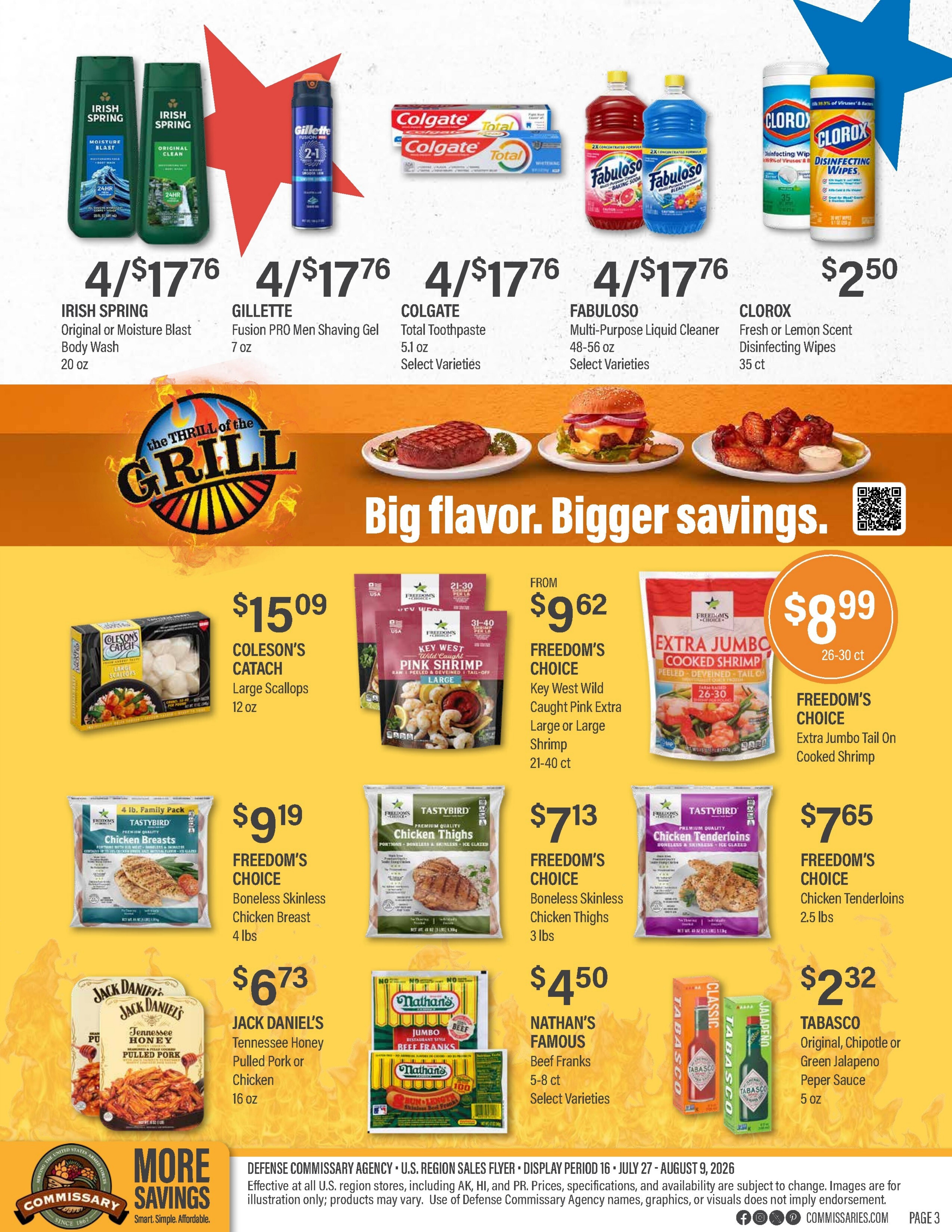 Commissary Store Weekly Ad July 27 - August 9, 2026