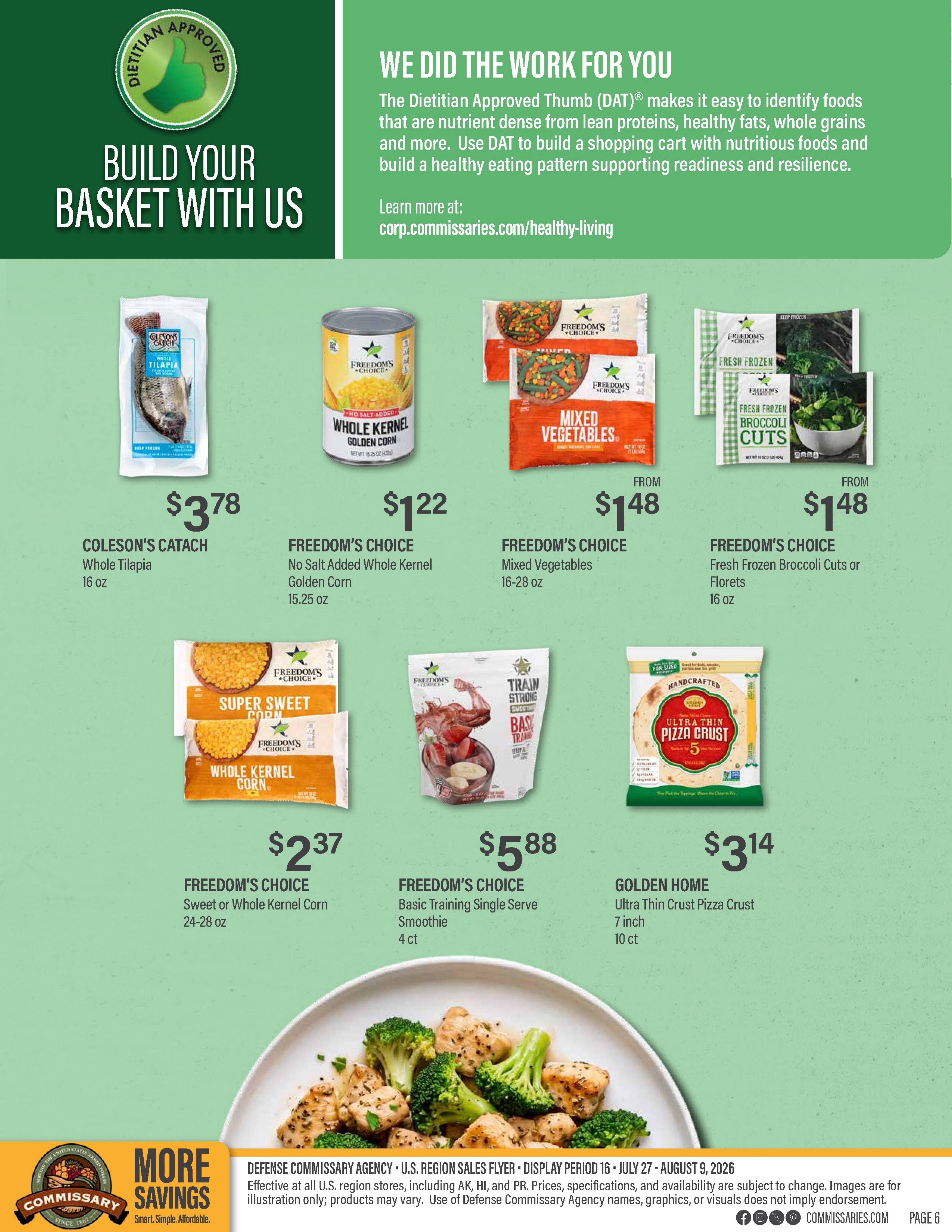 Commissary Store Weekly Ad July 27 - August 9, 2026