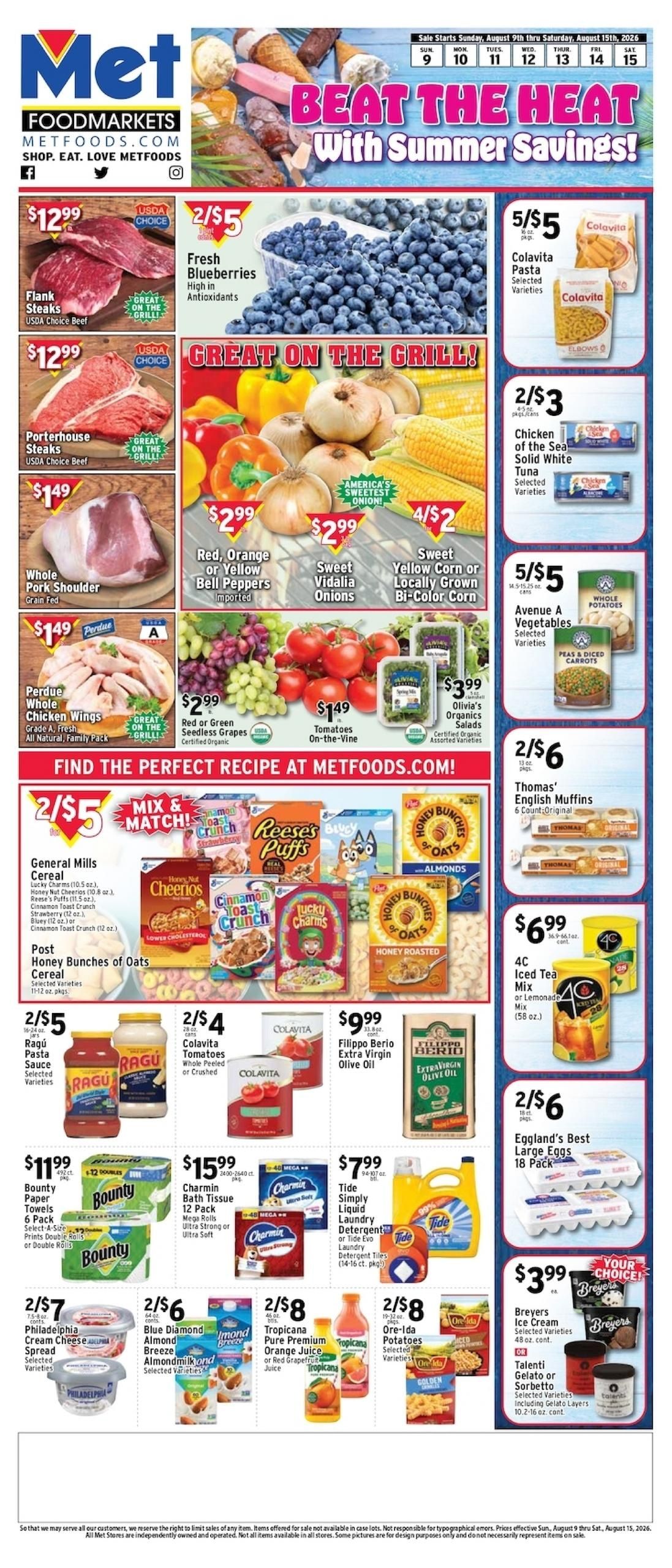 Met Foods (New York Area, NY) Weekly Ad August 9 - 15, 2026