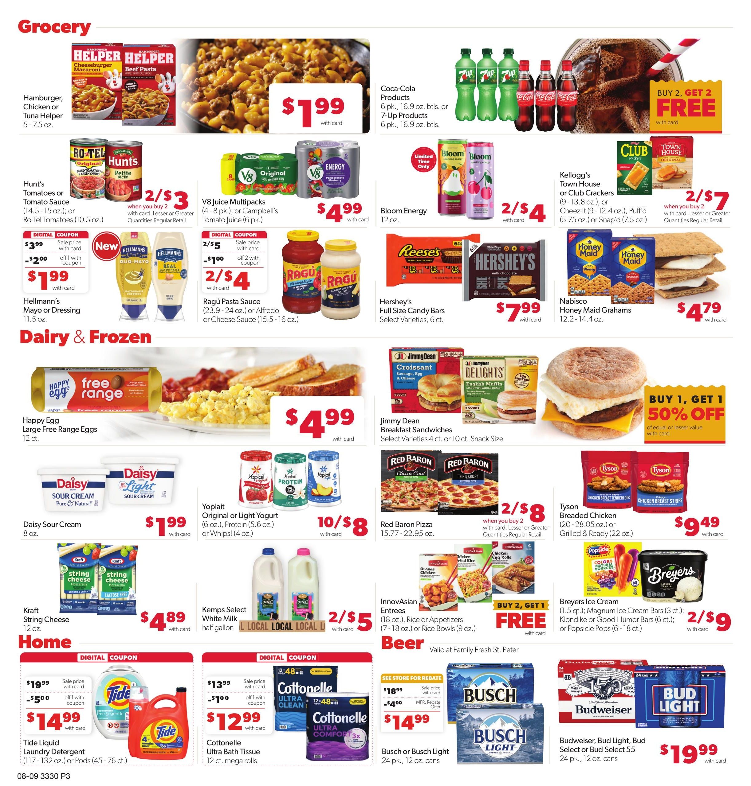Family Fresh Weekly Ad August 9 - 15, 2026