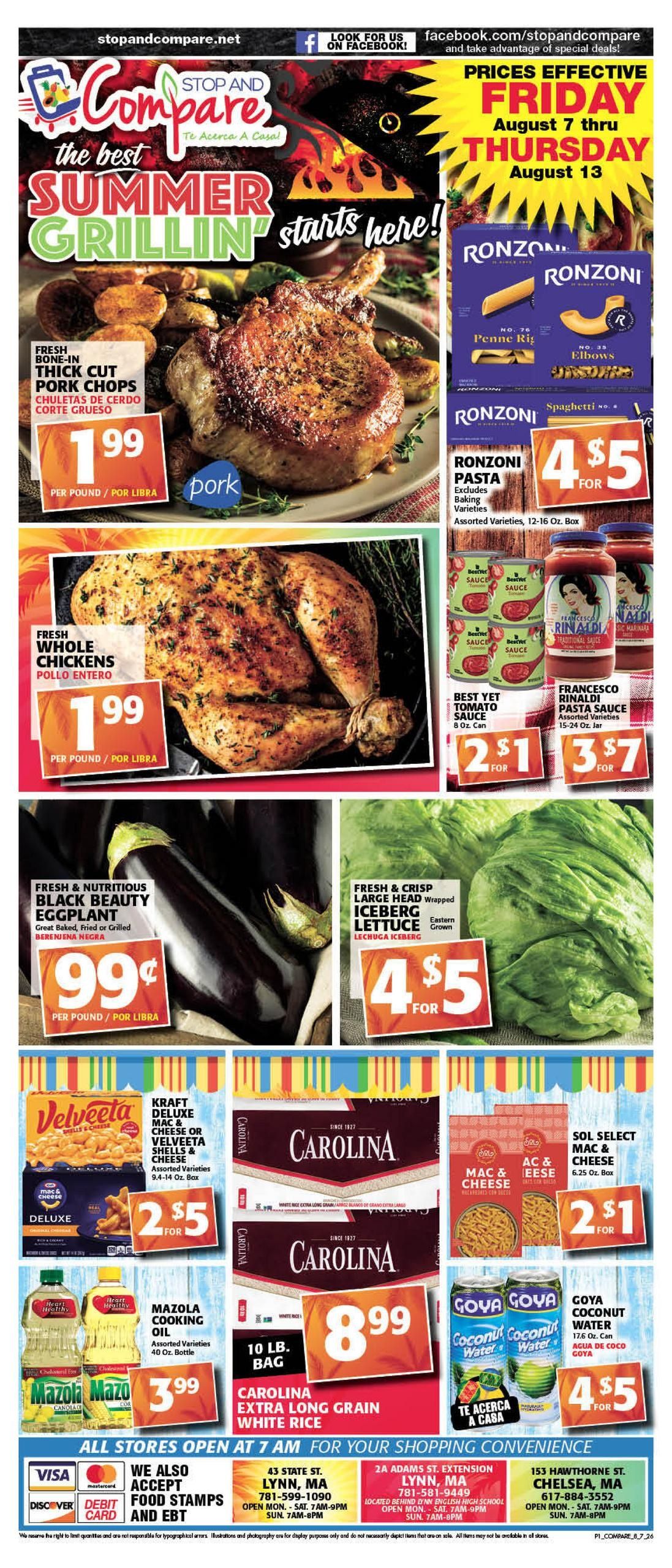 Stop and Compare Markets Weekly Ad August 7 - 13, 2026