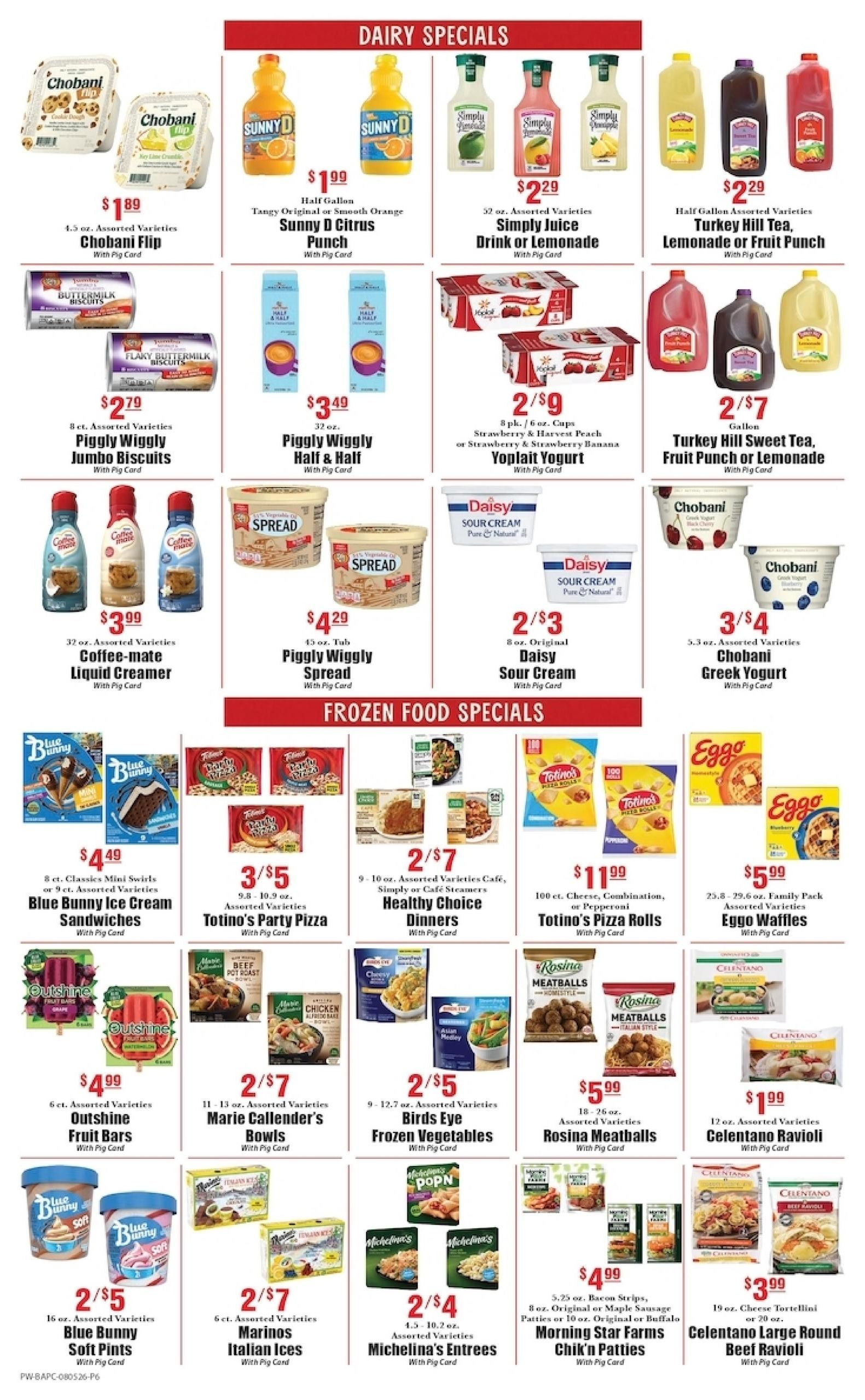 Piggly Wiggly (North Charleston Area, SC) Weekly Ad August 5 - 11, 2026