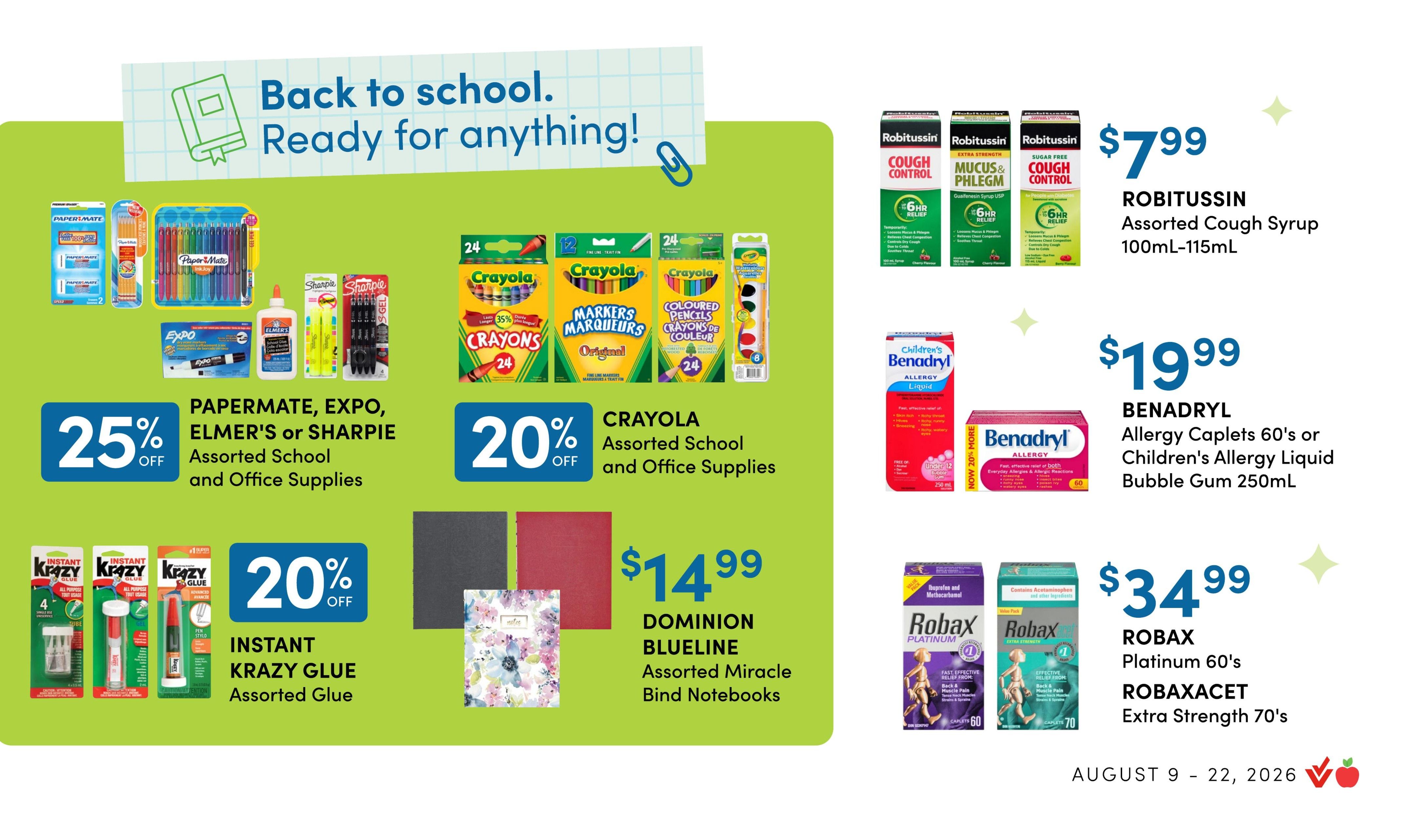 Apple Drugs Flyer August 9 to 22