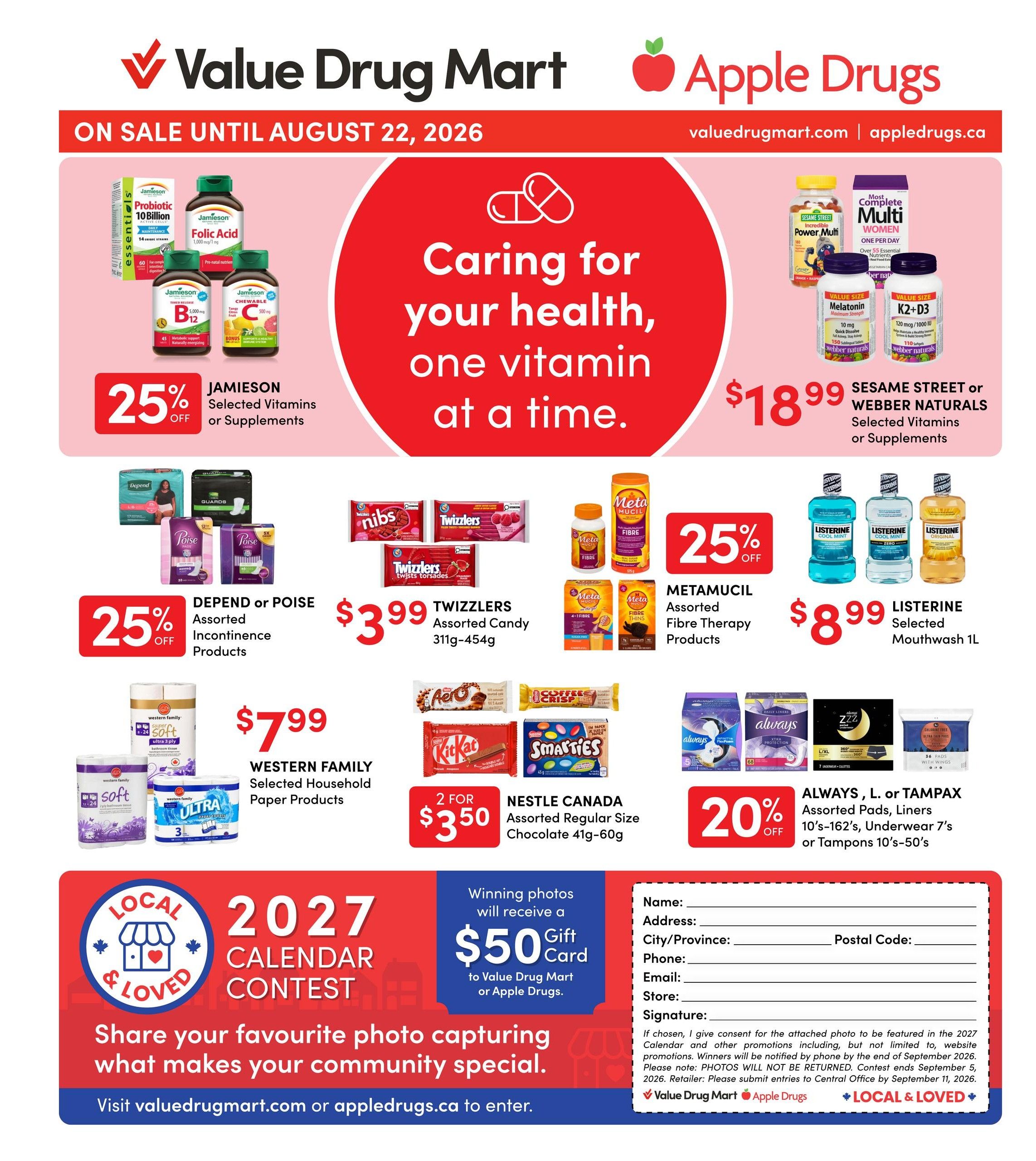 Value Drug Mart Flyer August 9 to 22