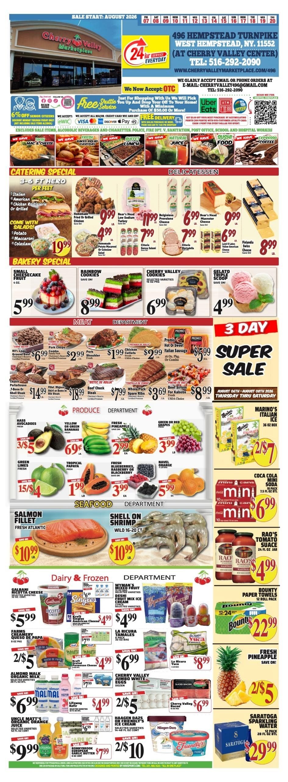 Cherry Valley Marketplace Weekly Ad August 7 - 20, 2026