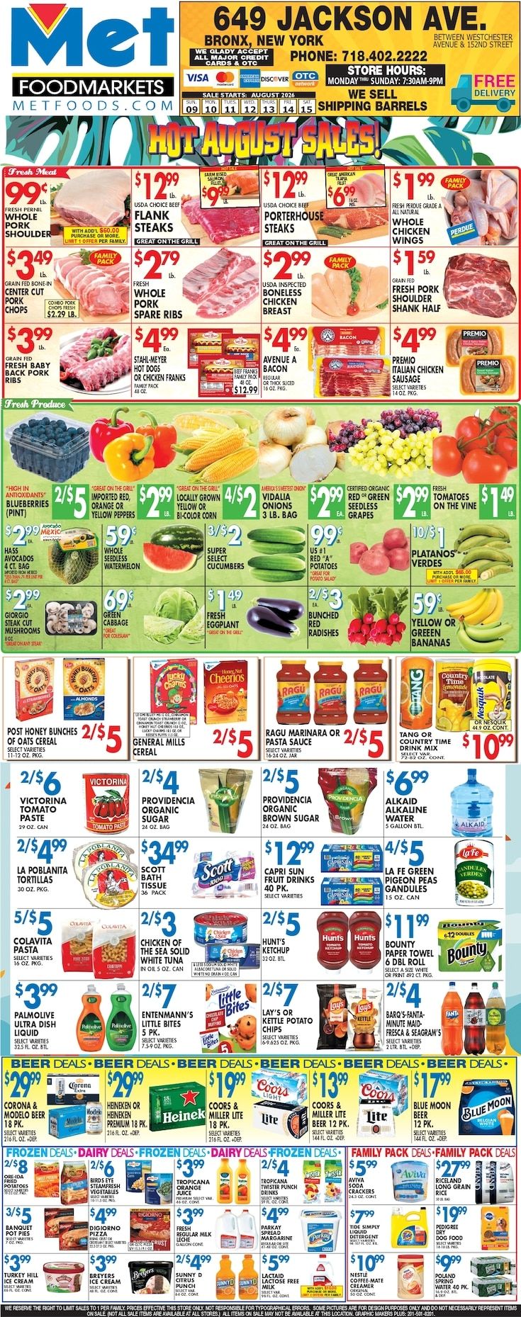 Met Foodmarkets (Bronx, NY) Weekly Ad August 9 - 15, 2026