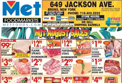 Met Foodmarkets (Bronx, NY) Weekly Ad August 9 - 15, 2026