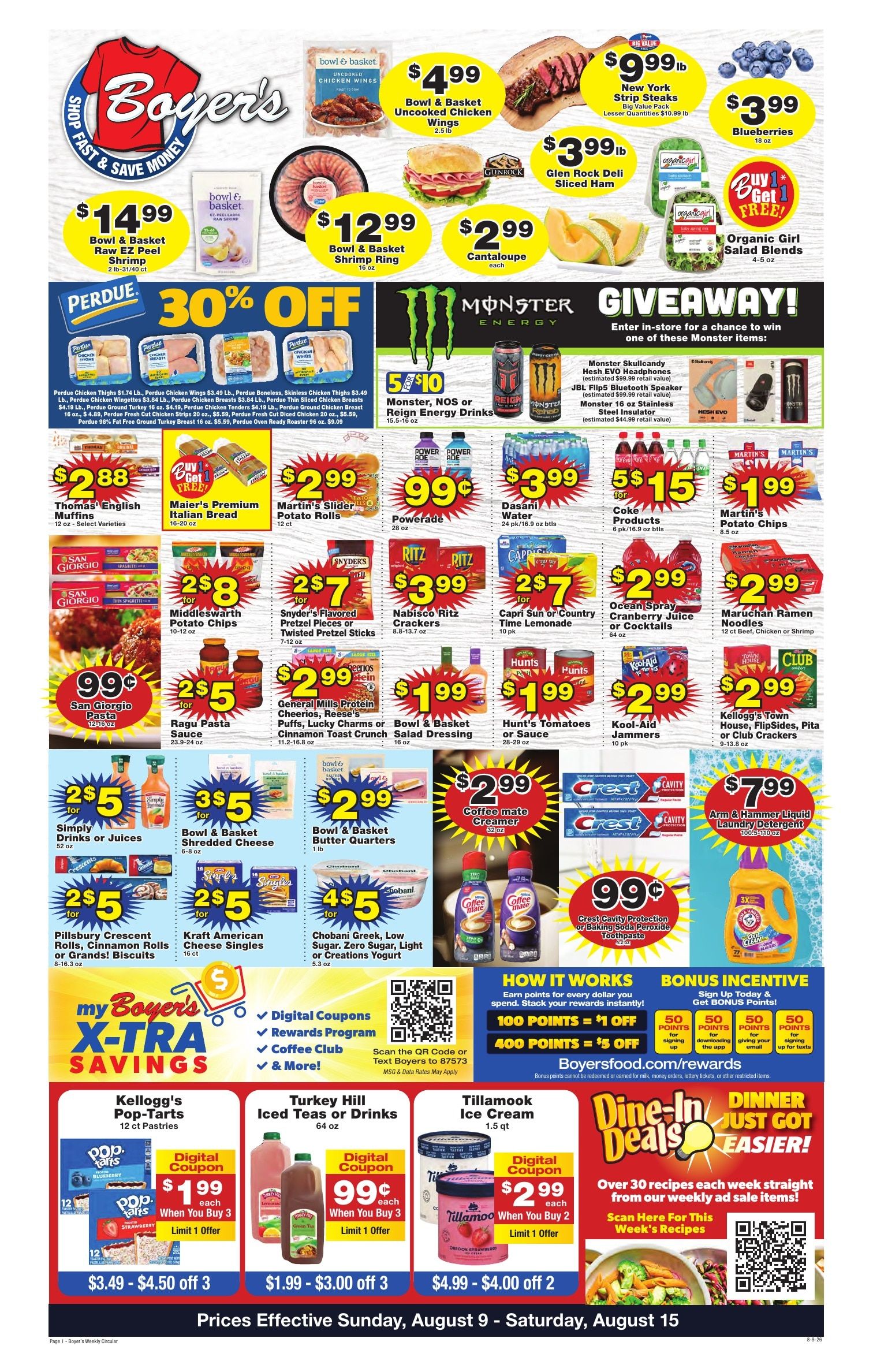 Boyer's Food Markets Weekly Ad August 9 - 15, 2026