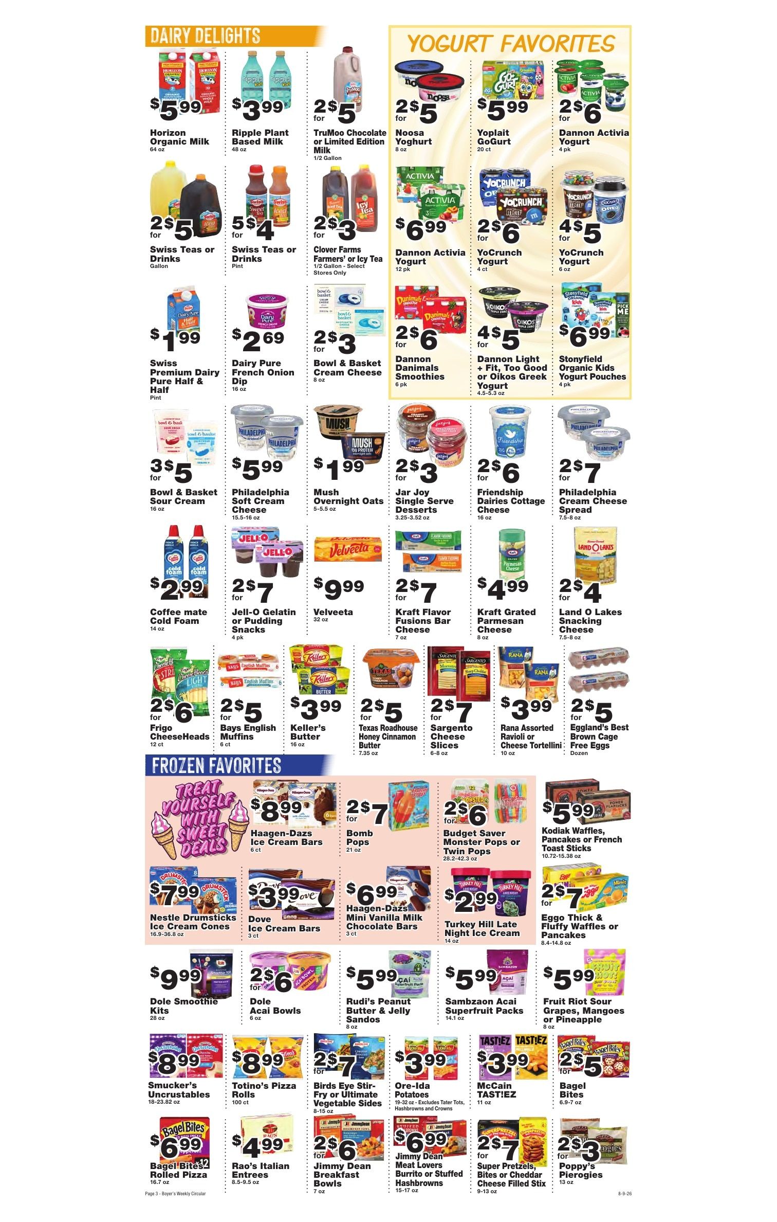Boyer's Food Markets Weekly Ad August 9 - 15, 2026