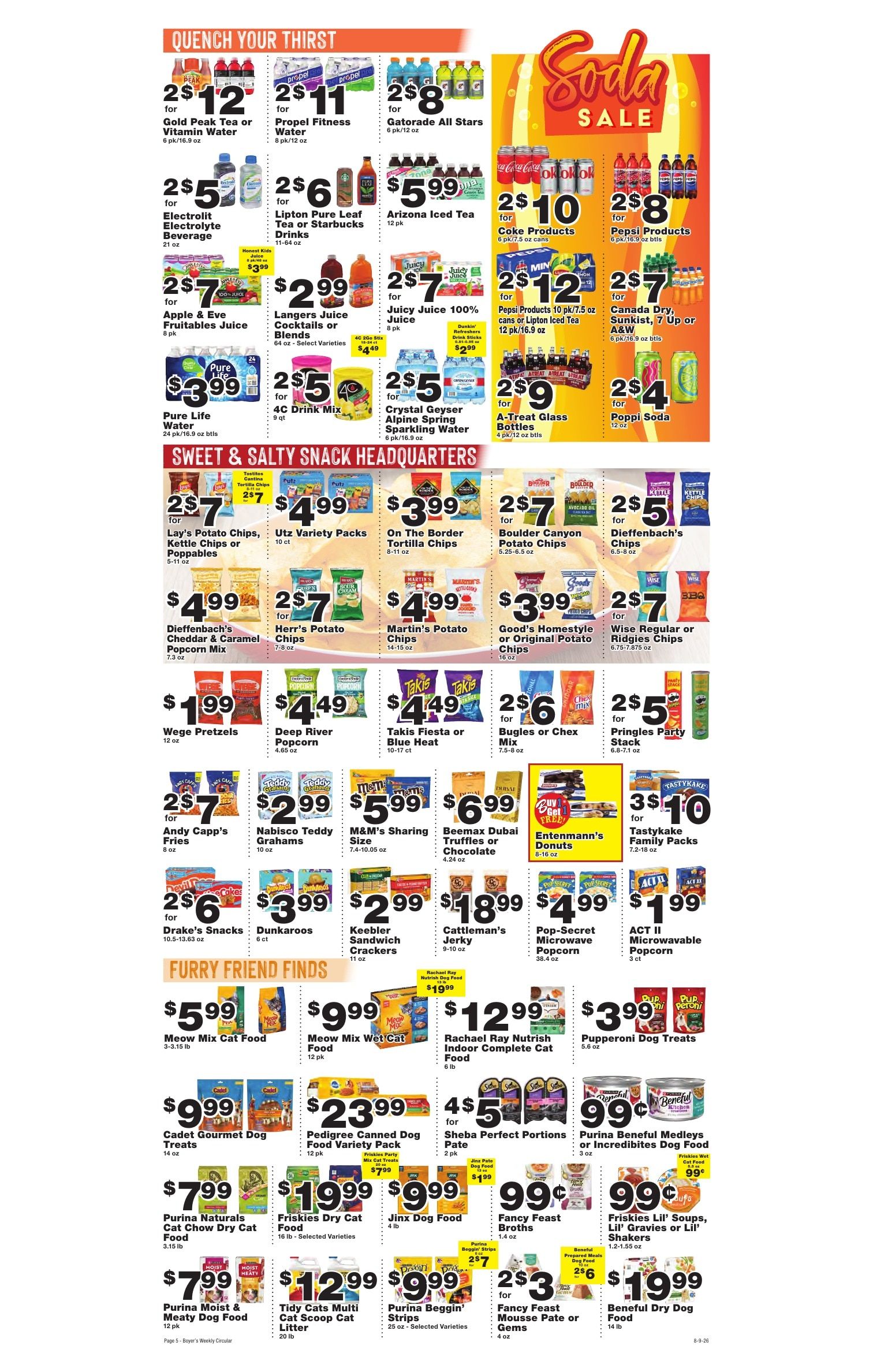 Boyer's Food Markets Weekly Ad August 9 - 15, 2026