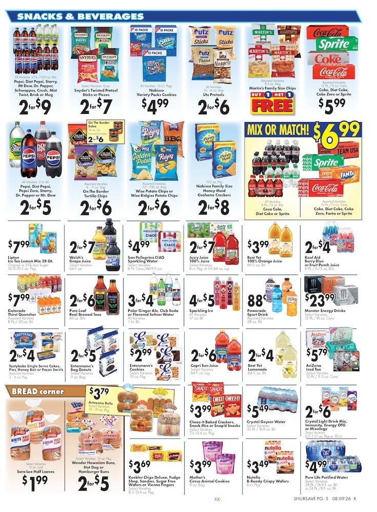 Zazzera's Supermarket ShurSave Weekly Ad August 9 - 15, 2026