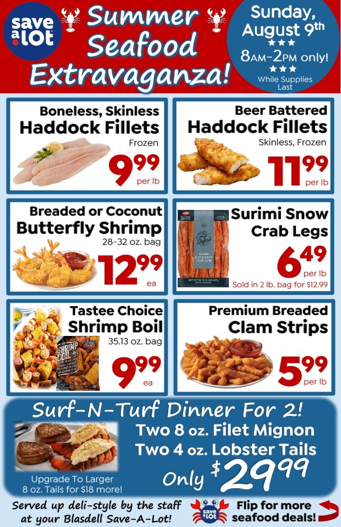 Save a Lot Food Stores (4271 Lake Ave, Blasdell, NY) Special Promotion Weekly Ad August 9 - 9, 2026