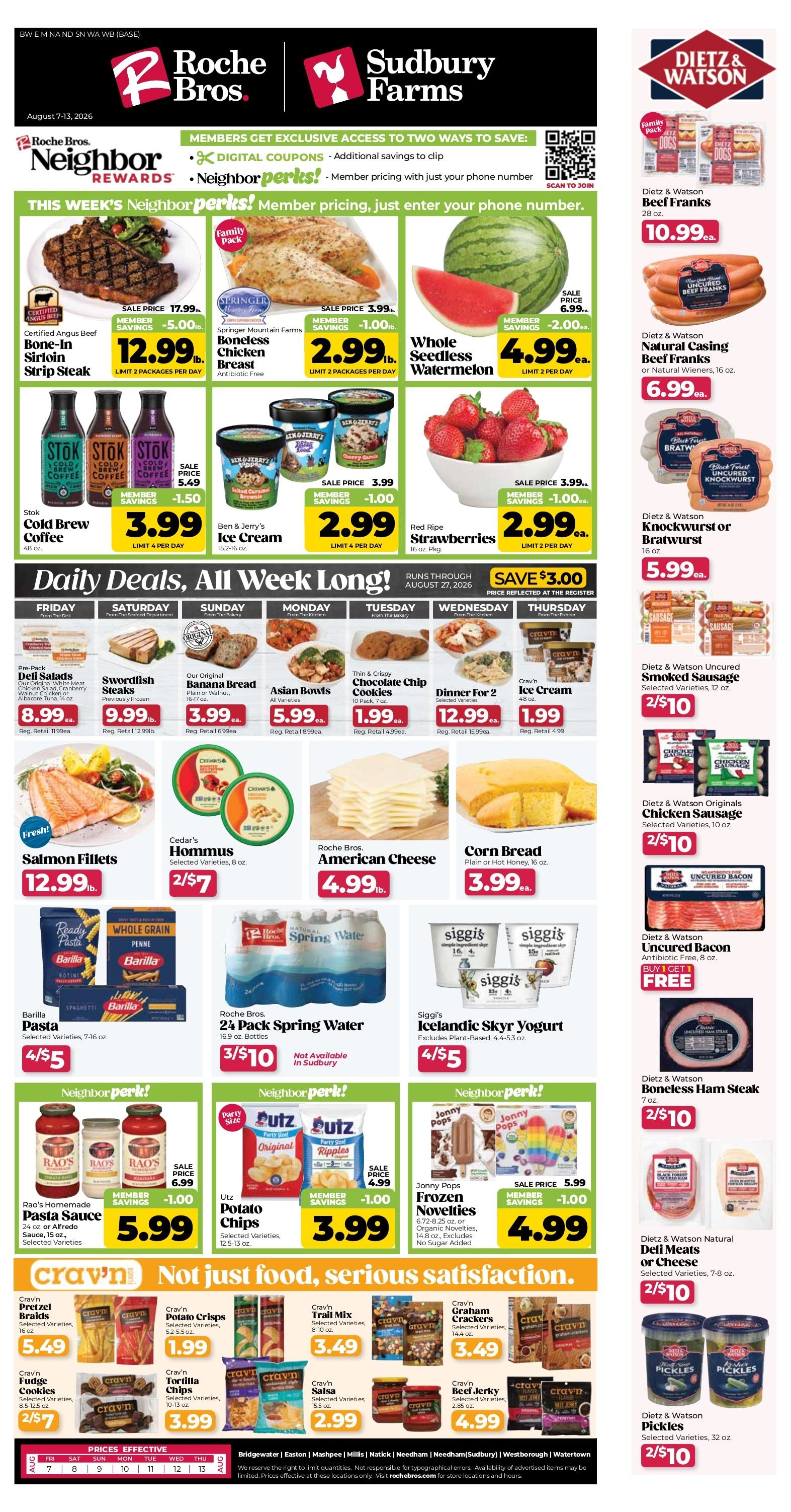 Roche Bros. Weekly Ad August 7 - 13, 2026