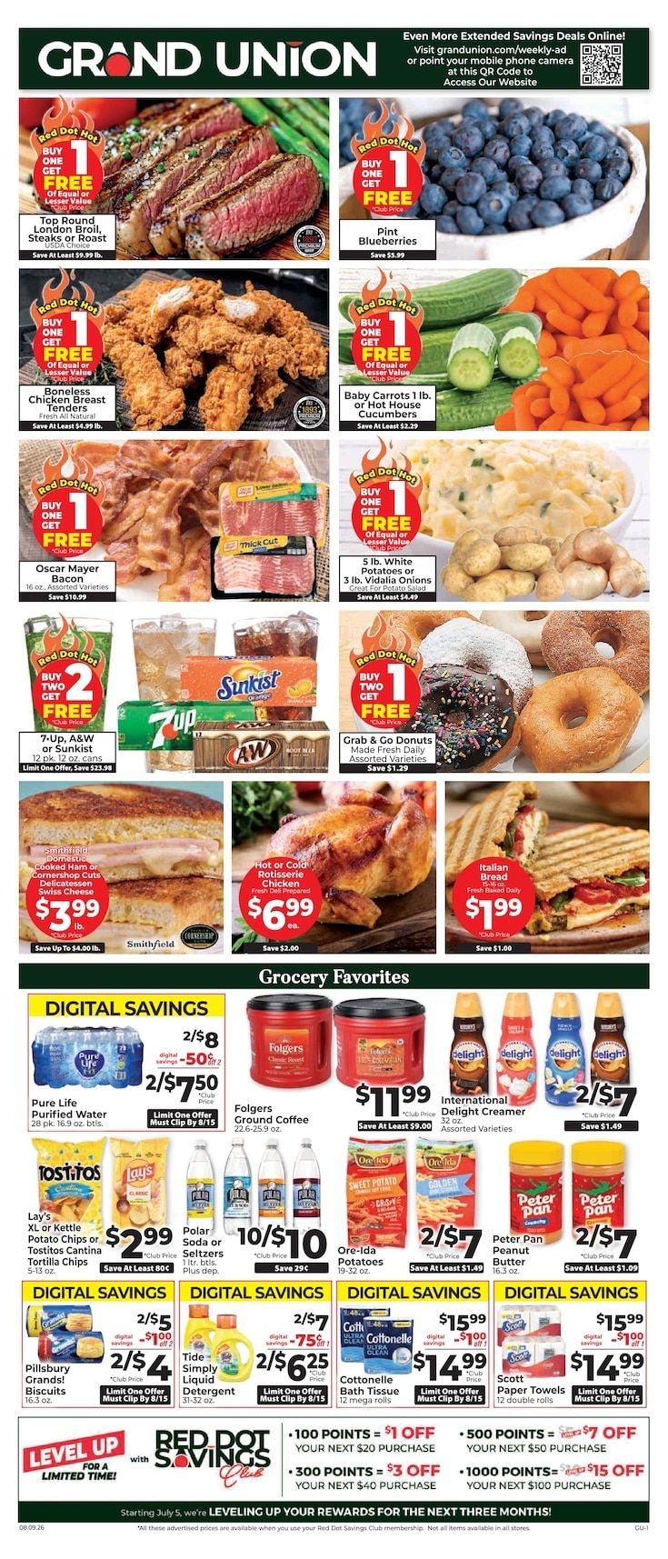 Grand Union (Rutland, VT) Weekly Ad August 9 - 15, 2026