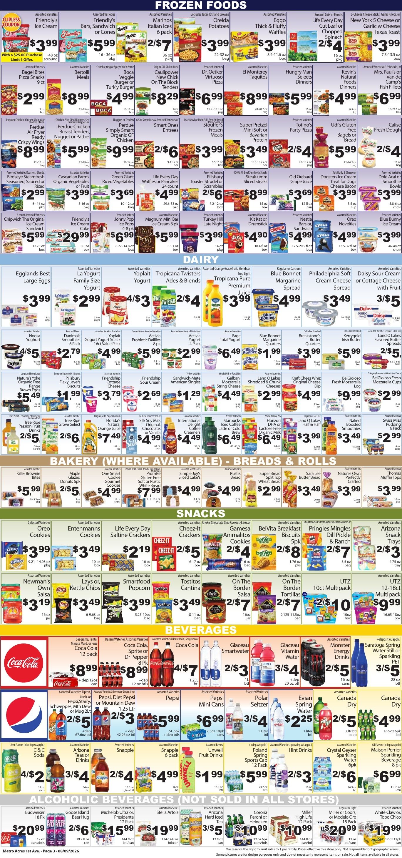Metro Acres Market Weekly Ad August 9 - 15, 2026