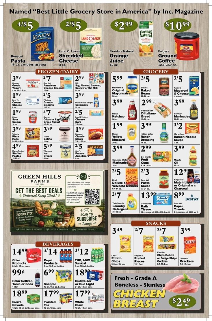Green Hills Farms Weekly Ad August 9 - 15, 2026