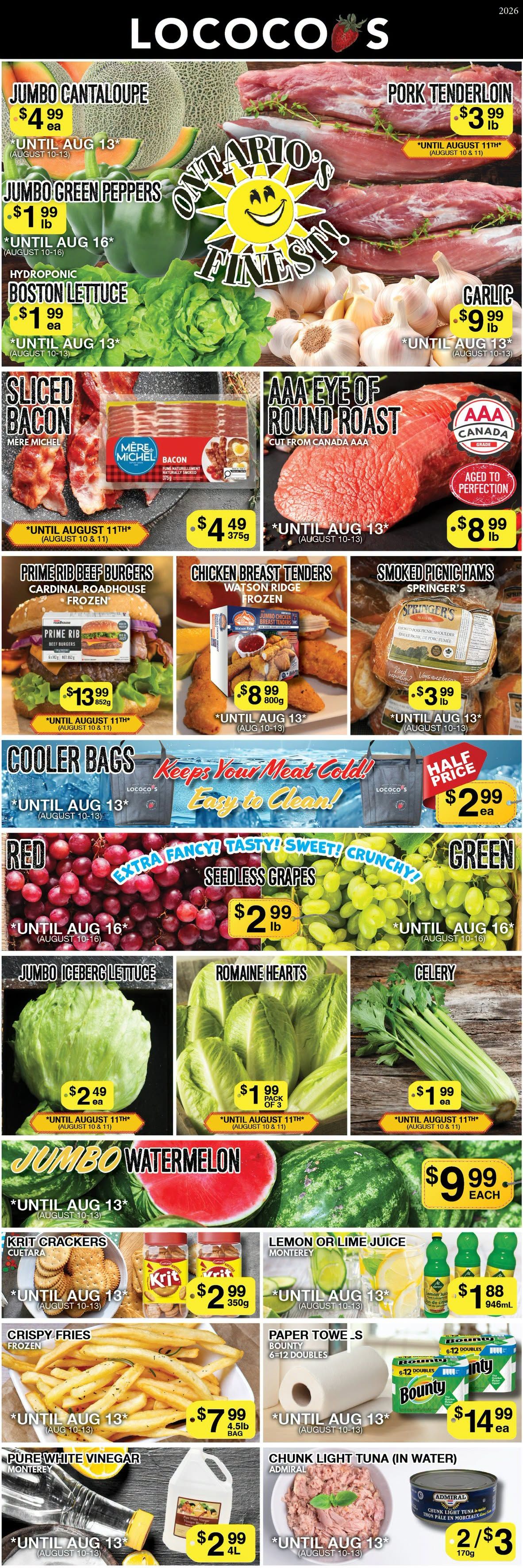 Lococo's Flyer August 10 to 13