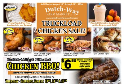 Dutch-Way Farm Market Weekly Ad August 10 - 17, 2026