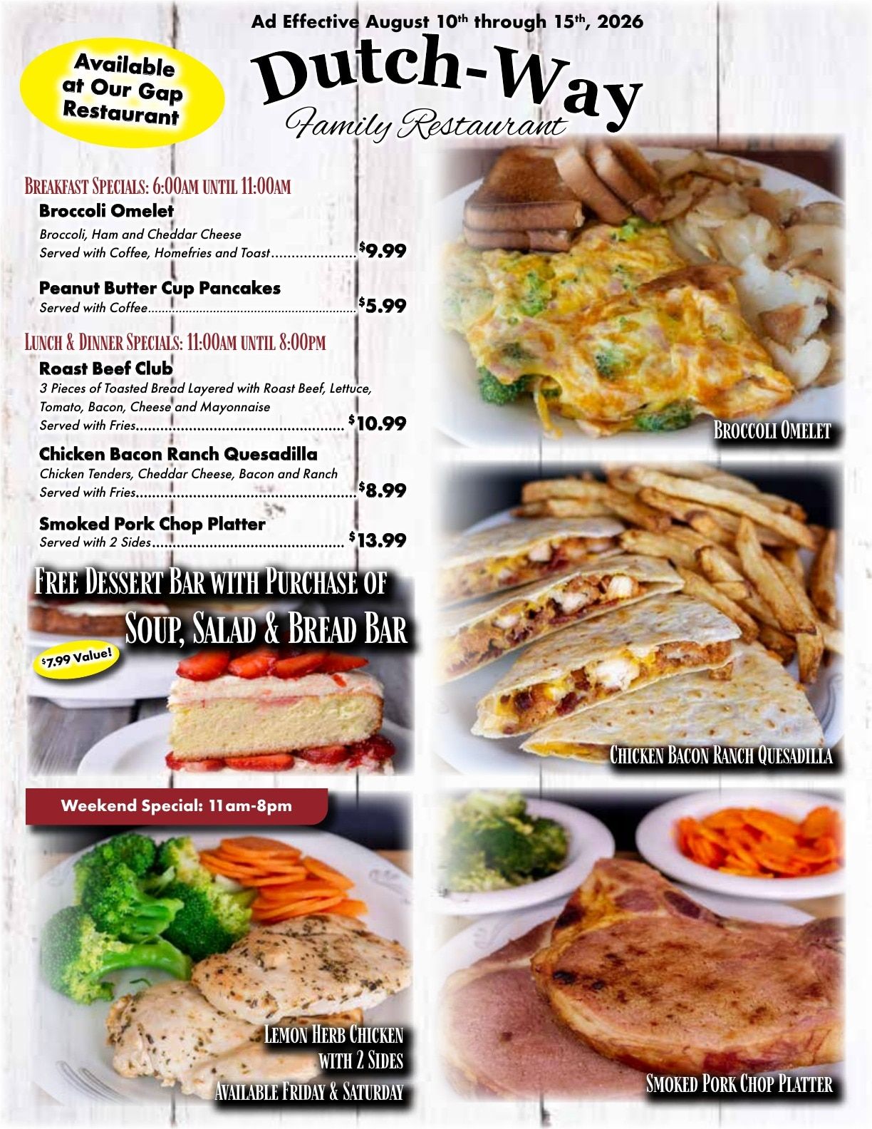 Dutch-Way Farm Market Weekly Ad August 10 - 17, 2026