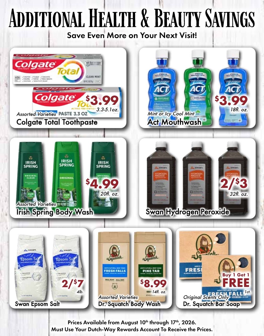 Dutch-Way Farm Market Weekly Ad August 10 - 17, 2026