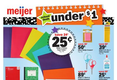 Meijer (Annawan Area, IL) school deals under $1 Weekly Ad August 12 - 25, 2026
