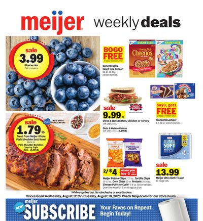 Meijer Weekly Ad August 12 - 18, 2026