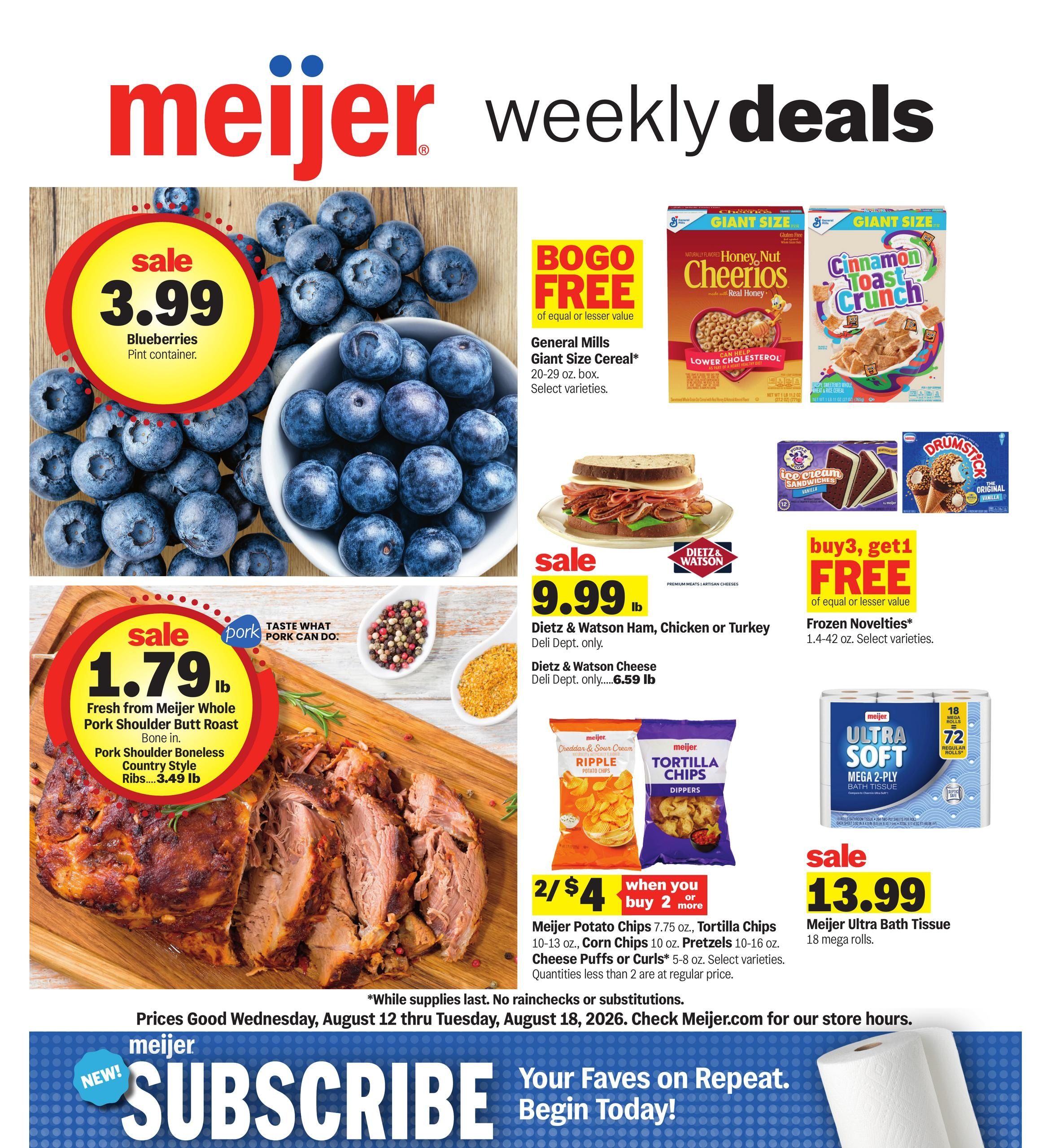 Meijer Weekly Ad August 12 - 18, 2026
