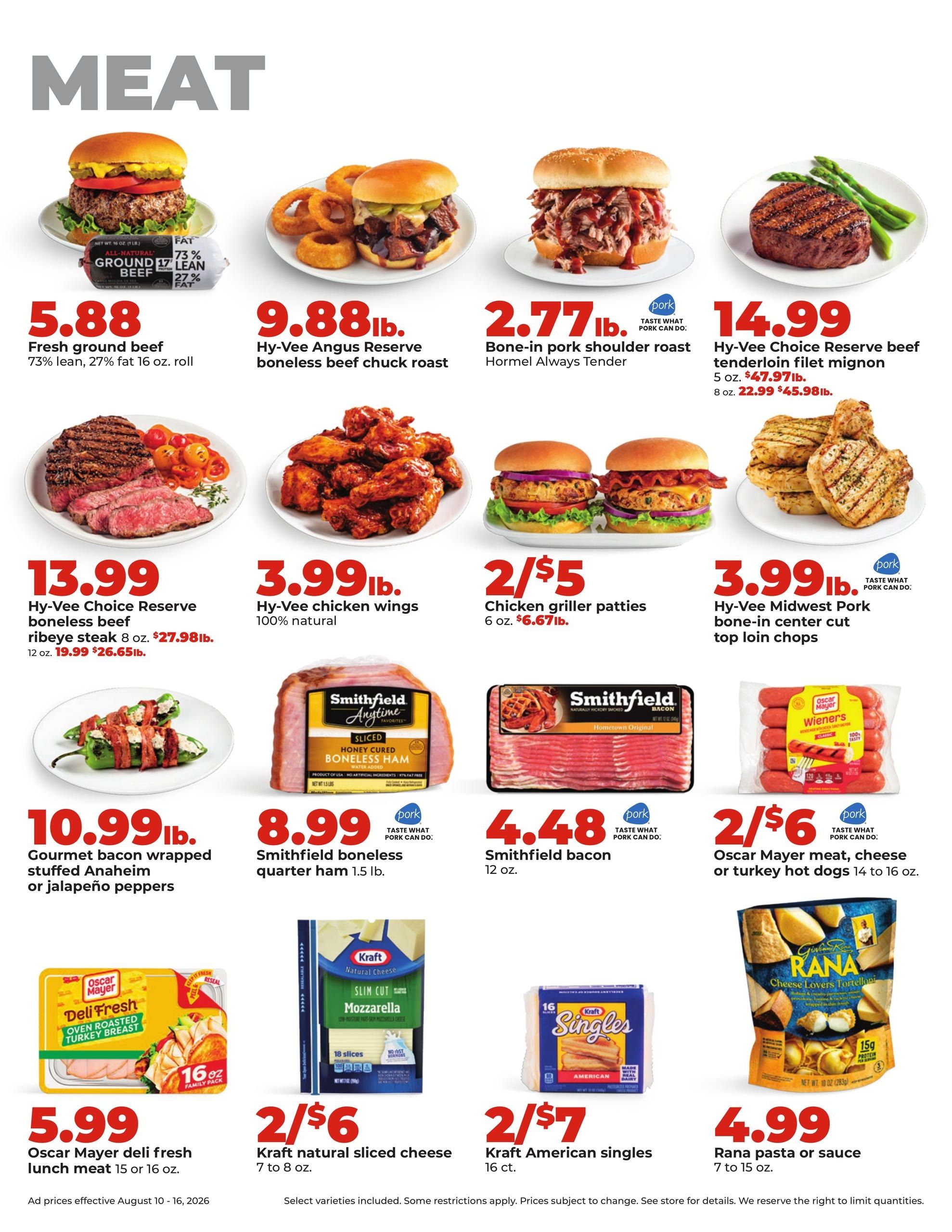 Hy-Vee (IL, WI) Weekly Ad August 10 - 16, 2026