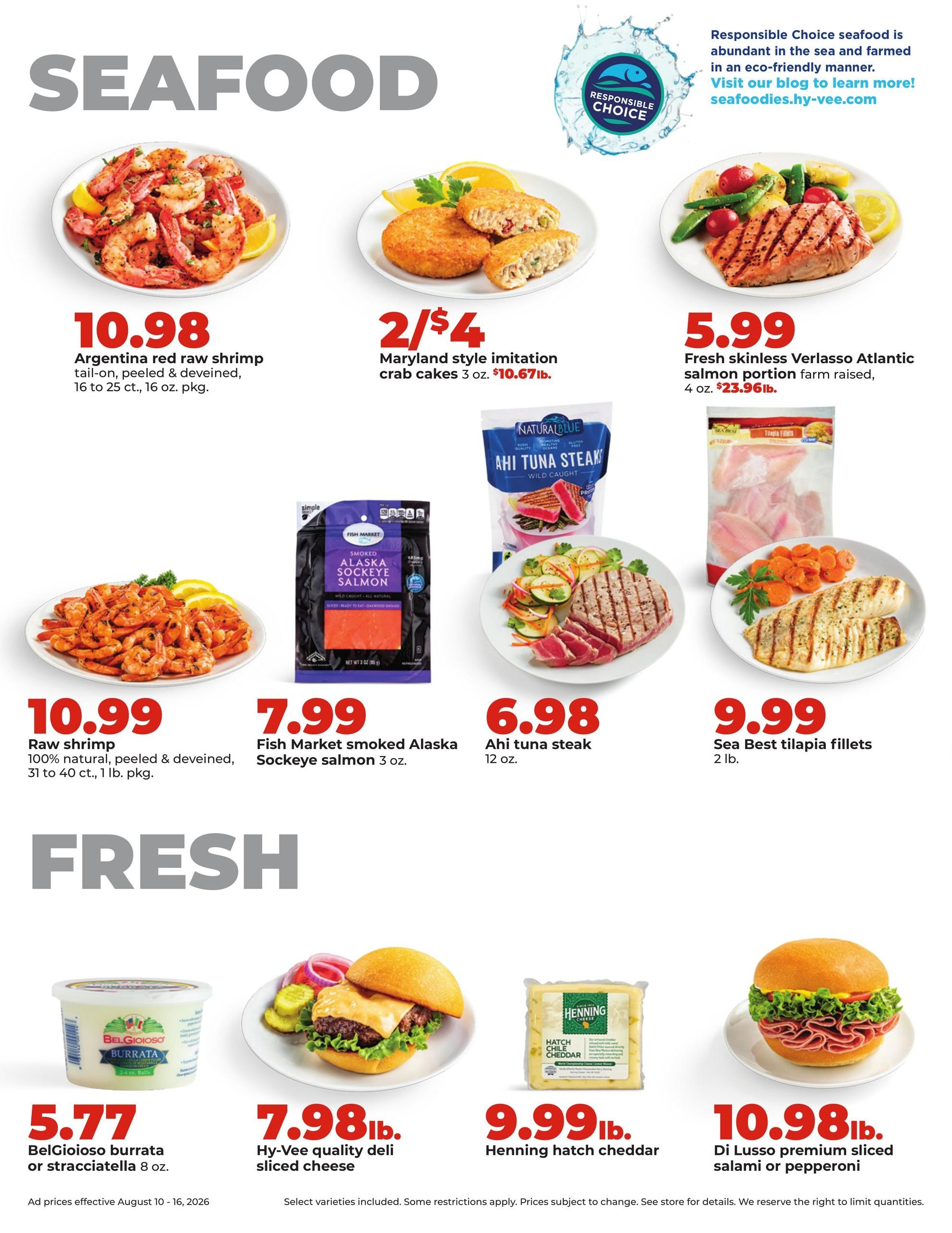 Hy-Vee (IL, WI) Weekly Ad August 10 - 16, 2026