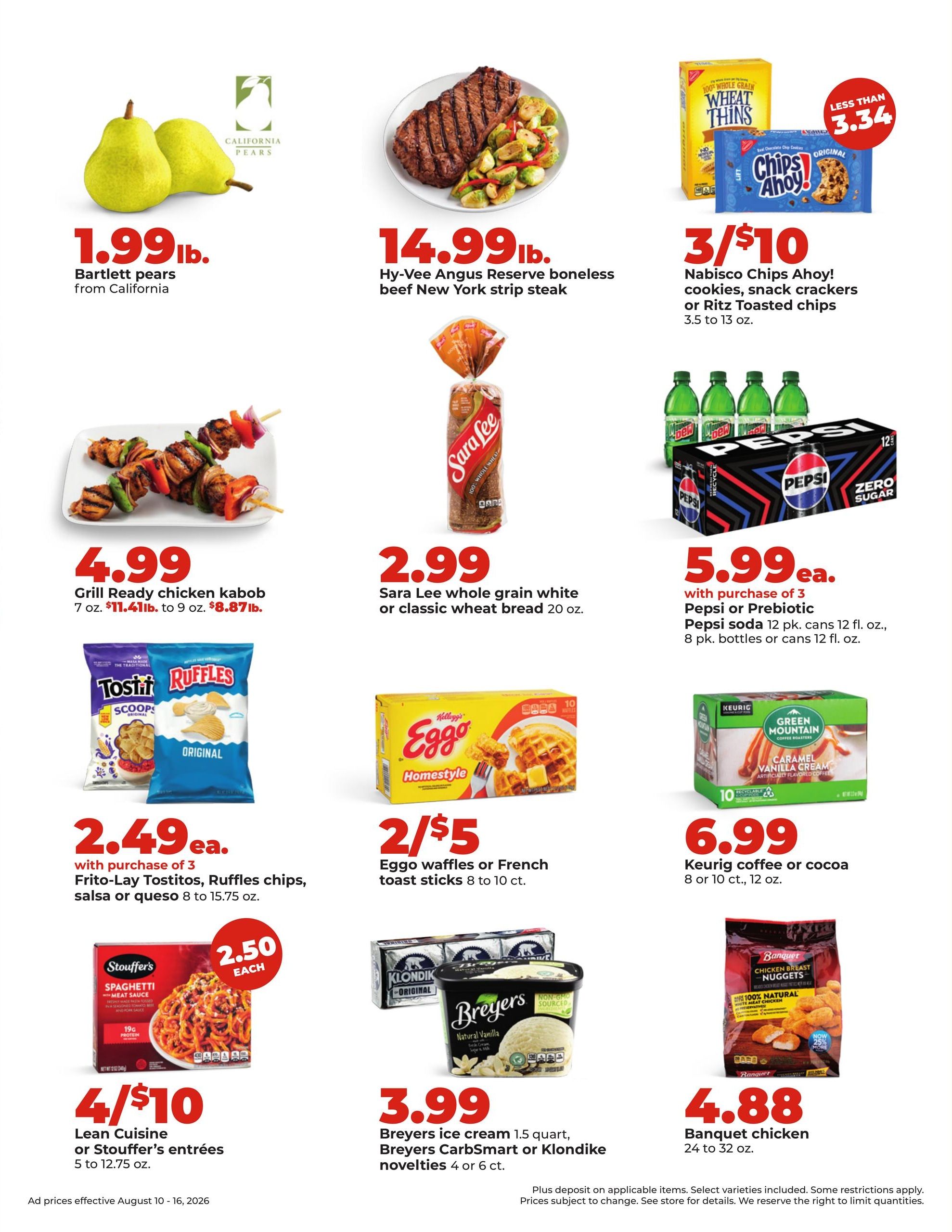 Hy-Vee (IL, WI) Weekly Ad August 10 - 16, 2026