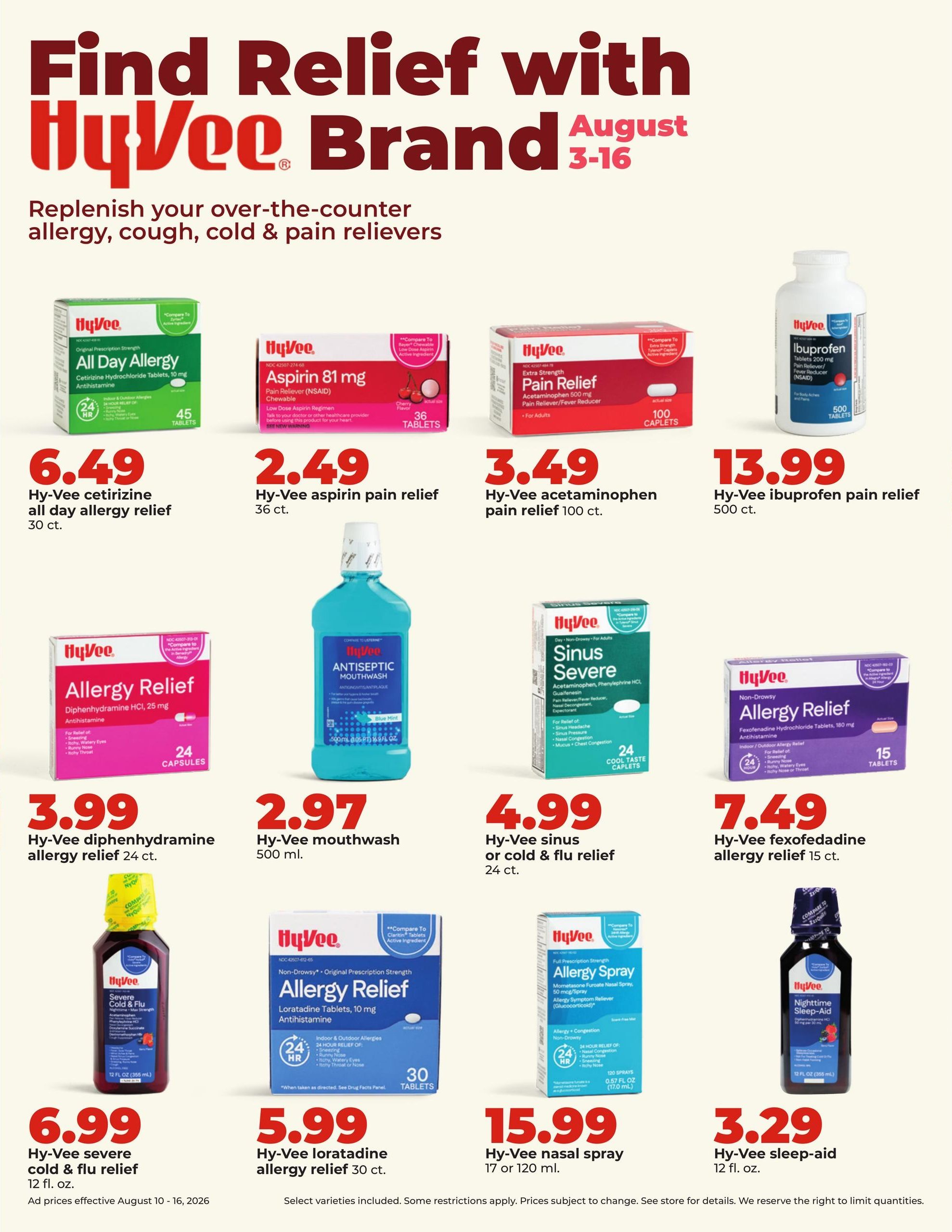 Hy-Vee (IL, WI) Weekly Ad August 10 - 16, 2026