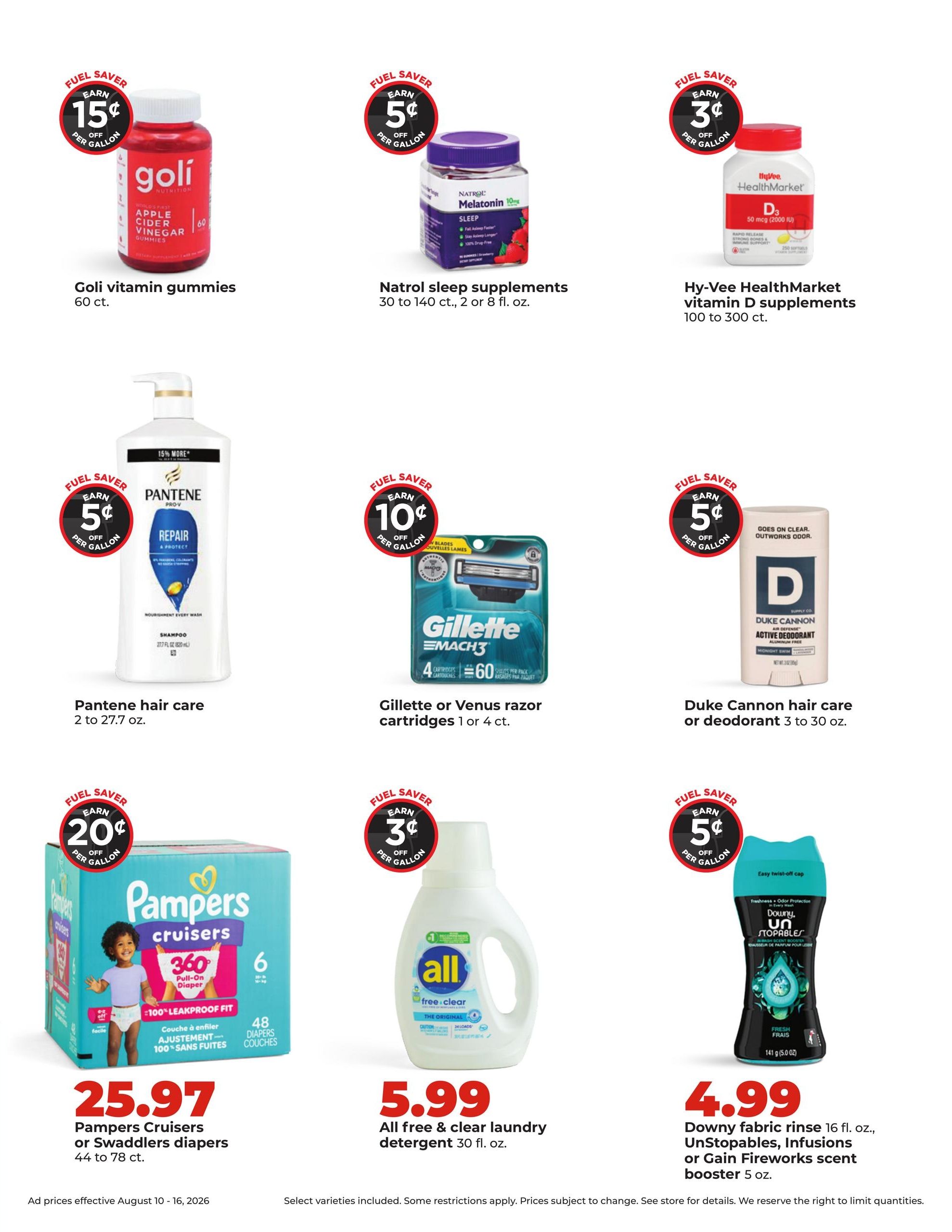 Hy-Vee (Chicago–Shorewood Area, IL) Weekly Ad August 10 - 16, 2026