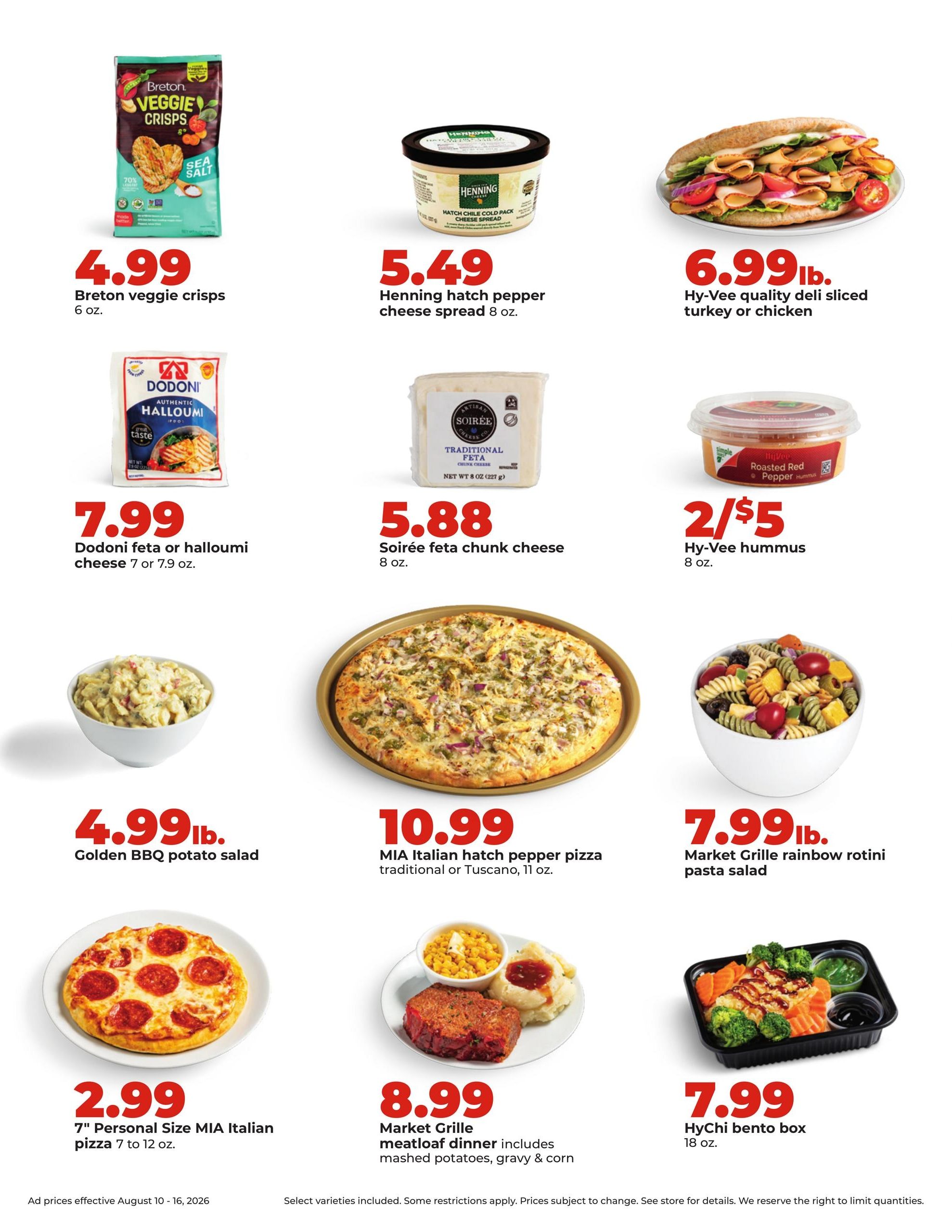 Hy-Vee (Chicago–Shorewood Area, IL) Weekly Ad August 10 - 16, 2026