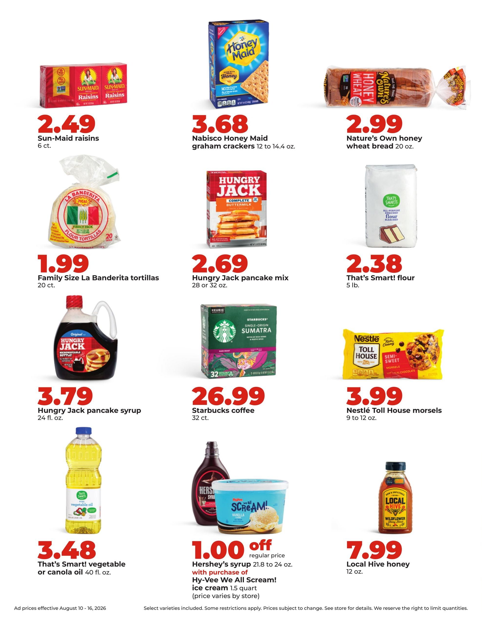 Hy-Vee (Chicago–Plainfield Area, IL) Weekly Ad August 10 - 16, 2026