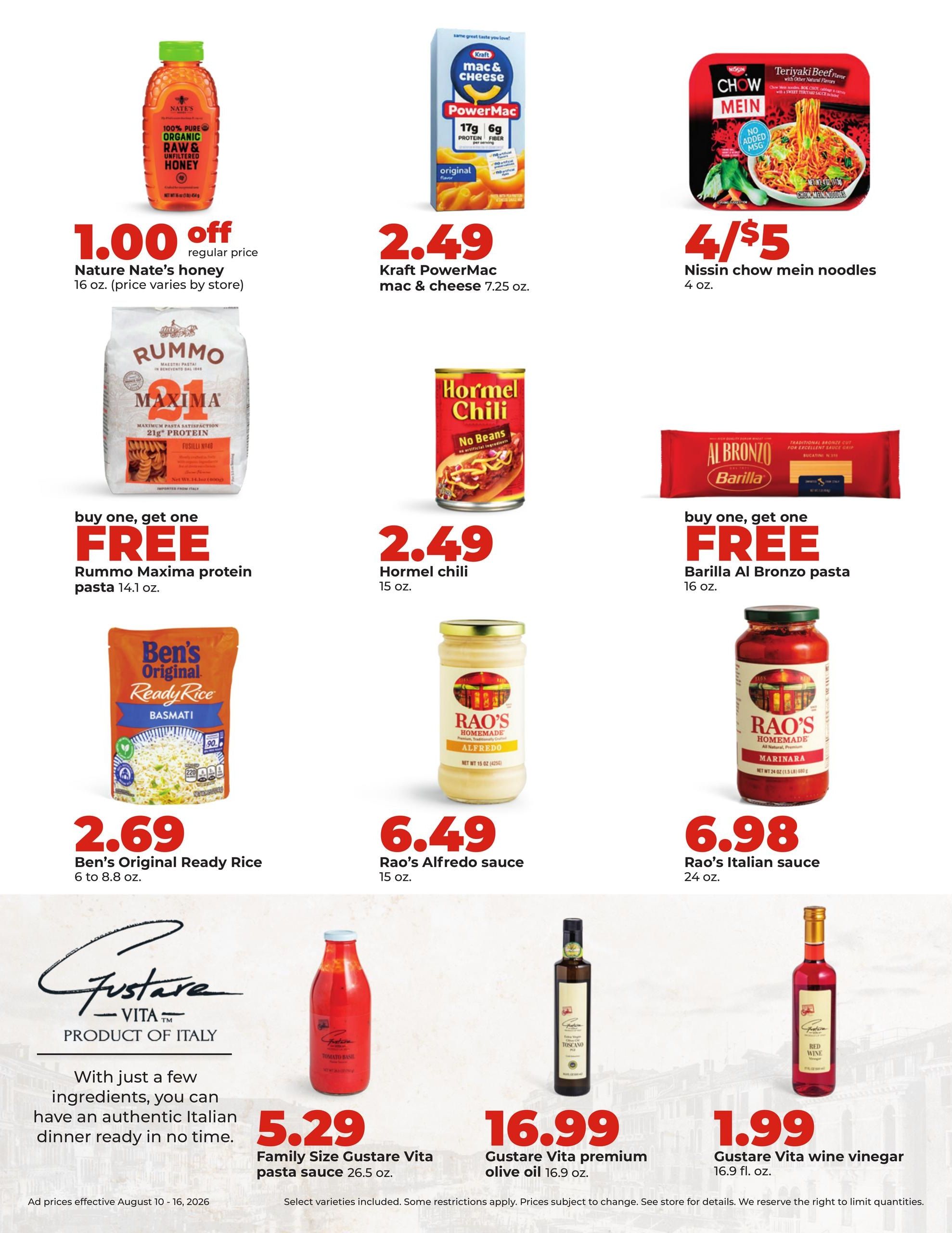 Hy-Vee (Chicago–Plainfield Area, IL) Weekly Ad August 10 - 16, 2026
