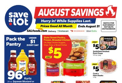Save a Lot Food Stores Special Promotion Weekly Ad August 10 - 31, 2026