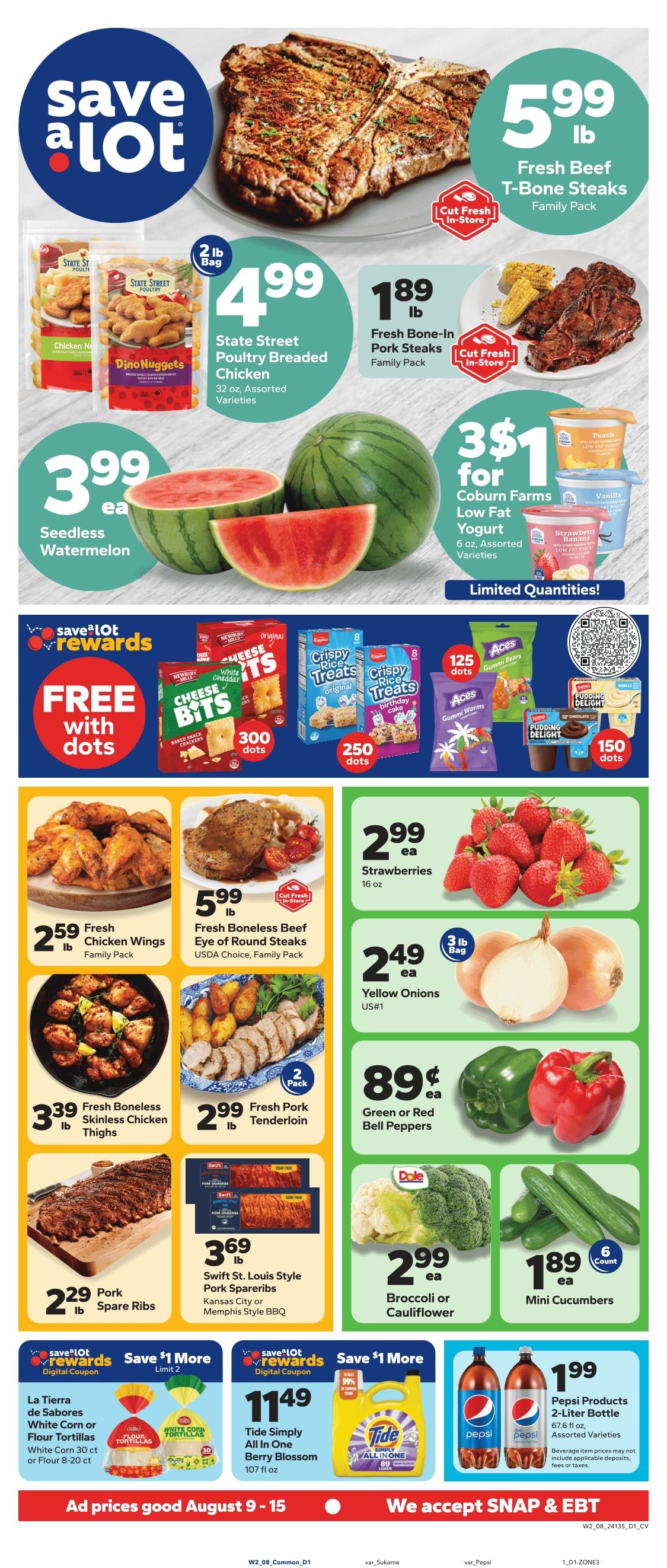 Save a Lot Food Stores (Union City, IN) Weekly Ad August 9 - 15, 2026