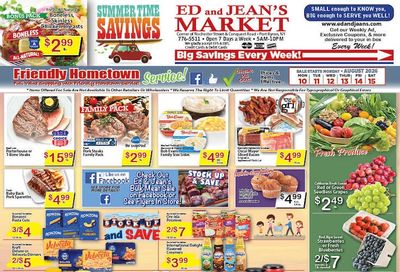 Ed and Jean's Market Weekly Ad August 10 - 15, 2026