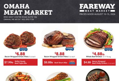 Fareway (Boys Town–Omaha Area, NE) Weekly Ad August 10 - 15, 2026