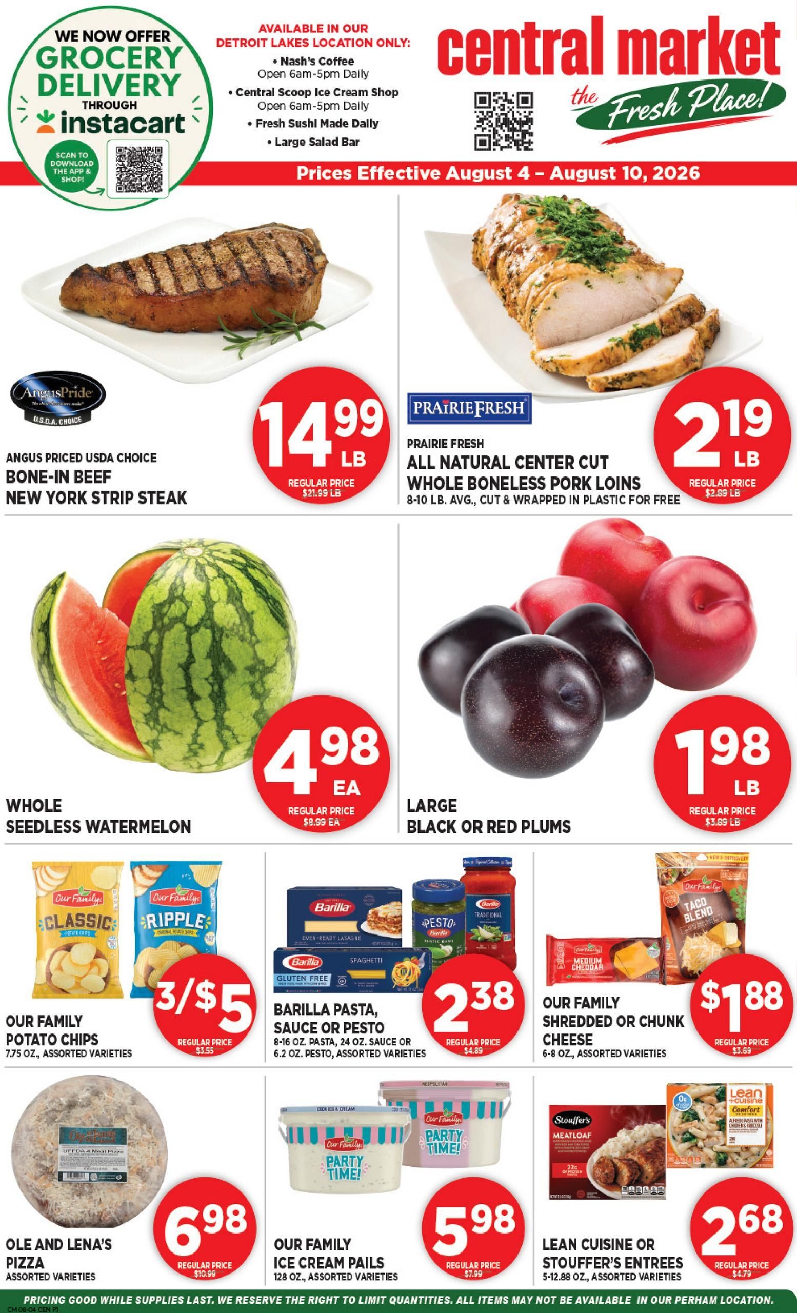 Central Market Weekly Ad August 4 - 10, 2026