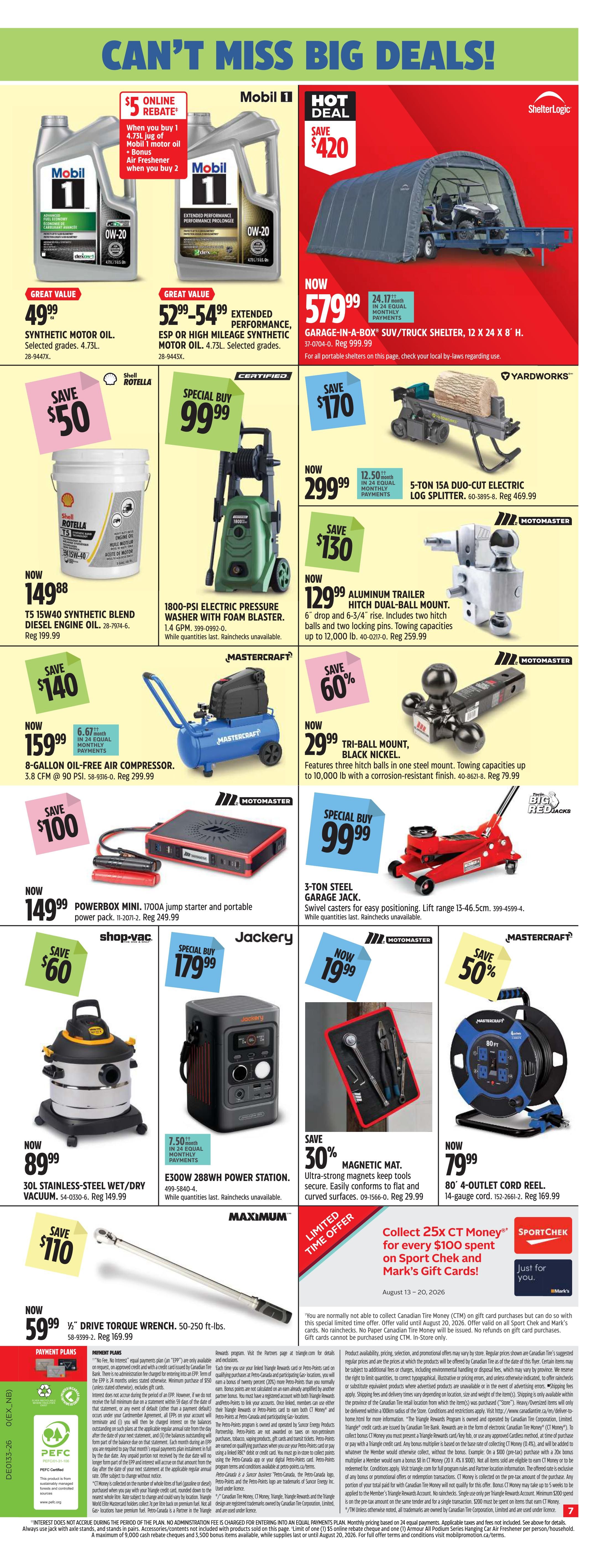 Canadian Tire (ON) Flyer August 13 to 20