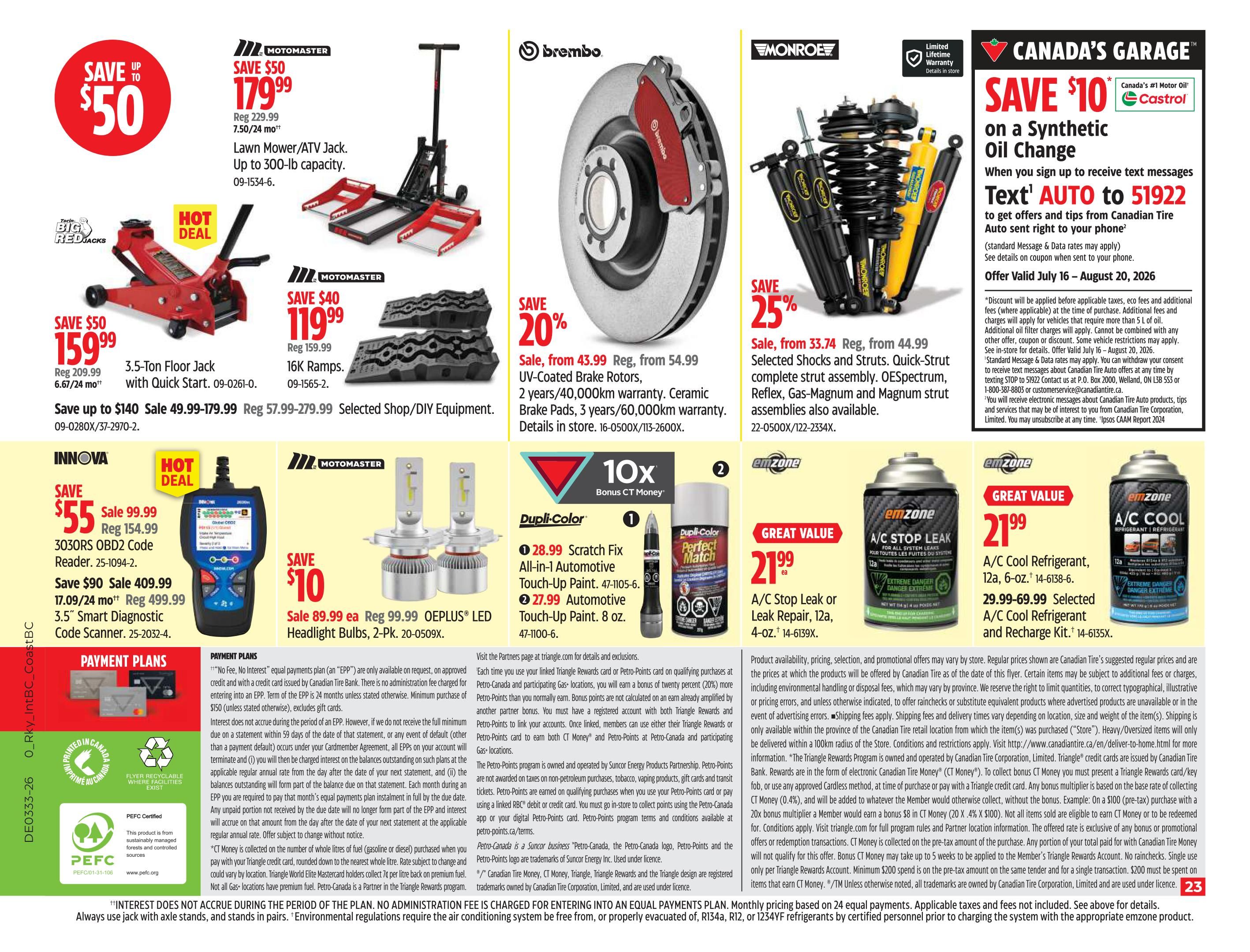 Canadian Tire (West) Flyer August 13 to 20